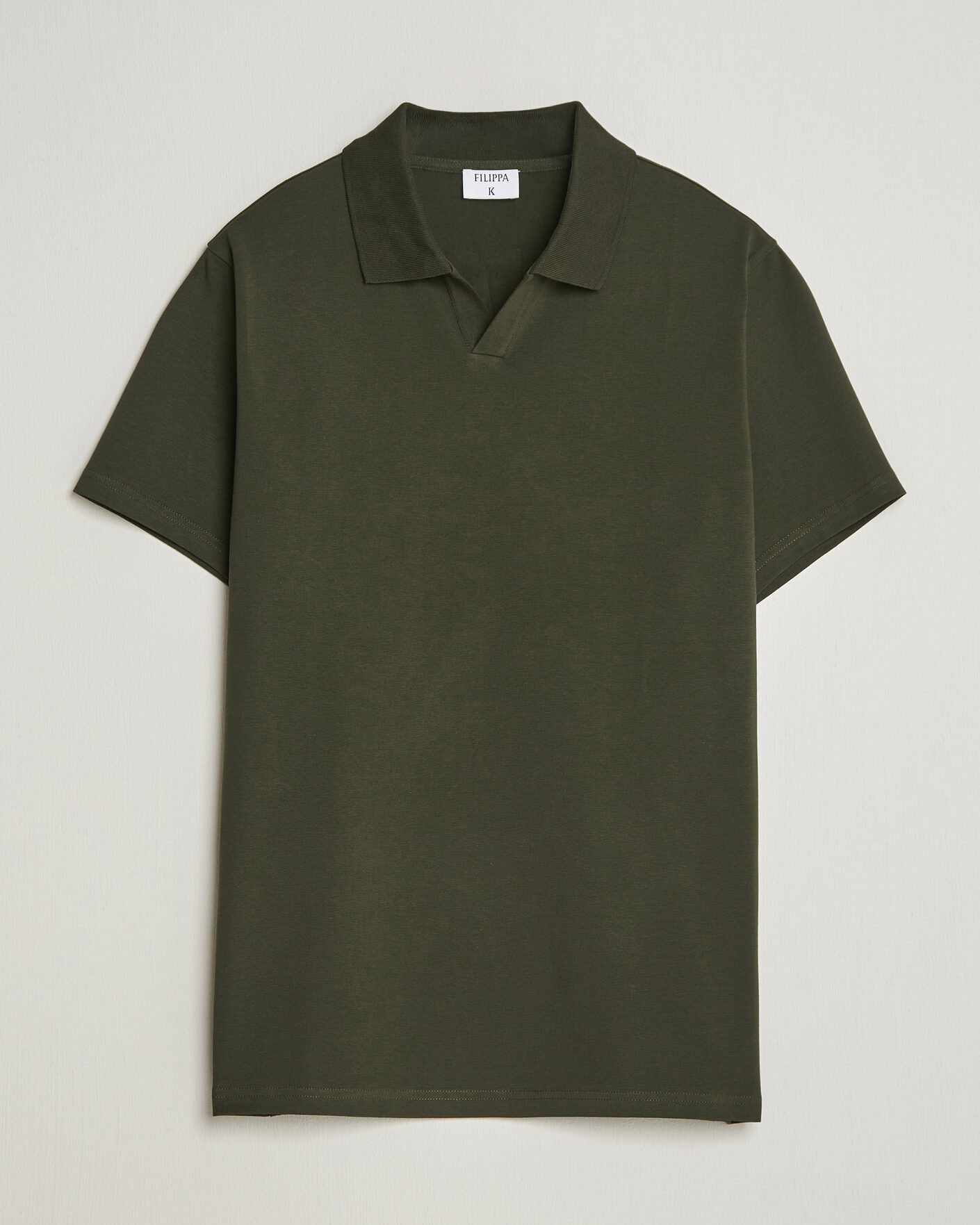 Mies | Pikeet | Filippa K | Soft Lycra Polo T-Shirt Night Green