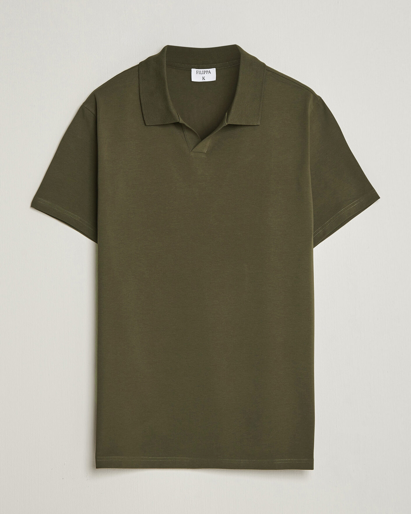 Mies | Pikeet | Filippa K | Soft Lycra Polo T-Shirt Ebony Brown