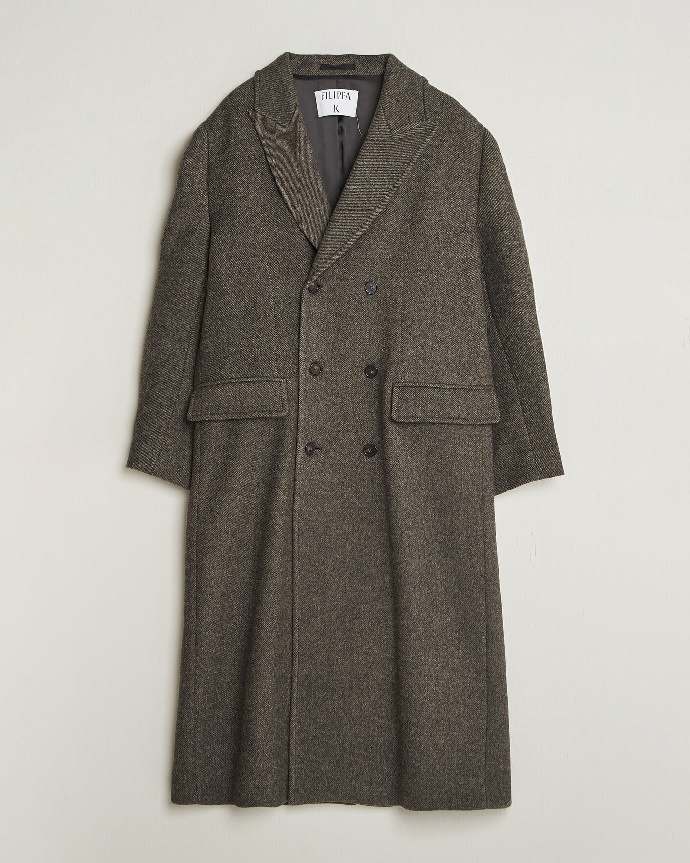 Mies | Takit | Filippa K | Damian Wool Twill Coat Driftwood