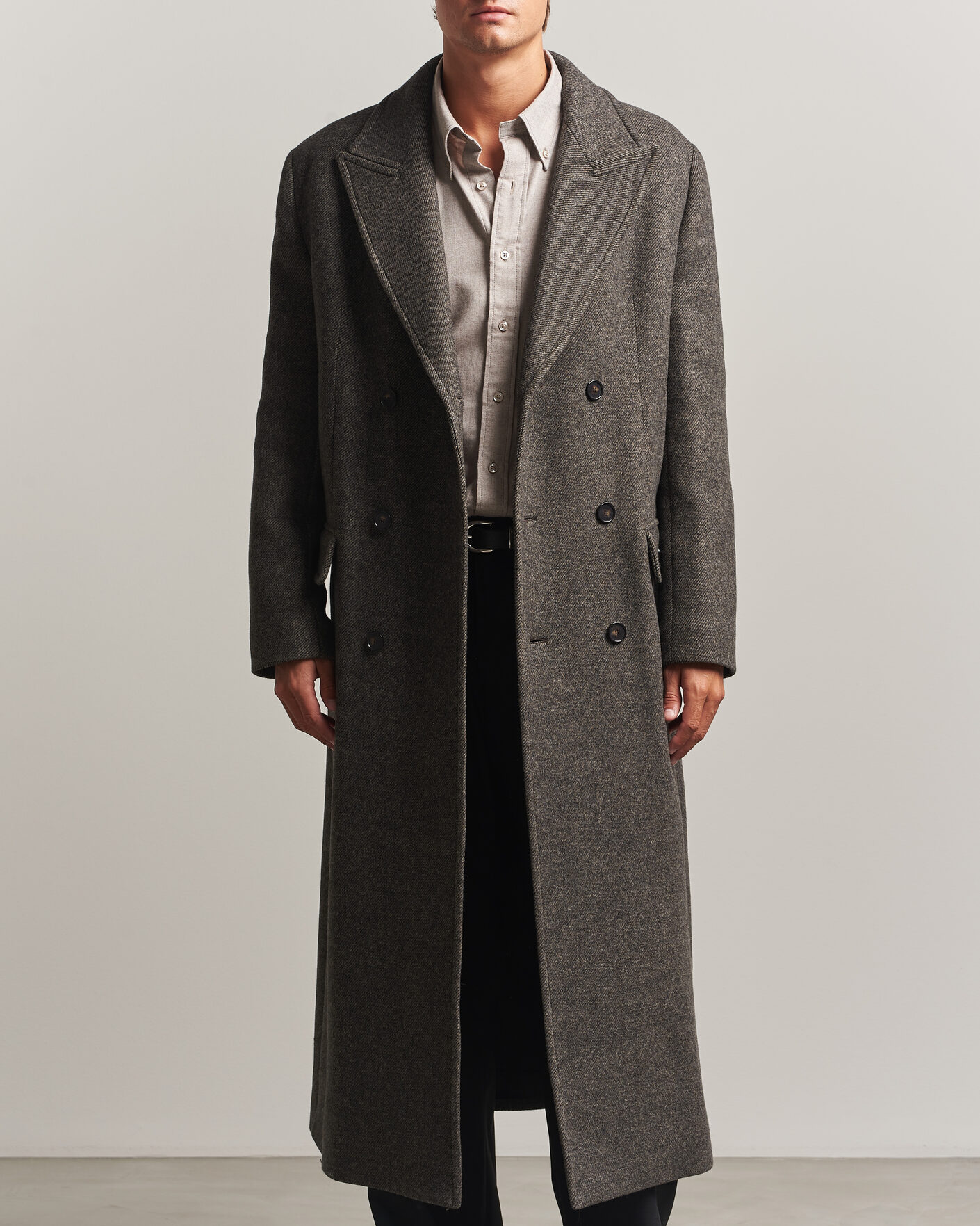 Mies | Takit | Filippa K | Damian Wool Twill Coat Driftwood