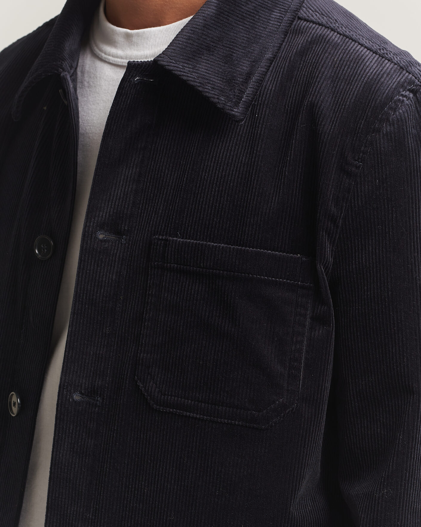 Mies | Kauluspaidat | Filippa K | Taylor Corduroy Overshirt Navy