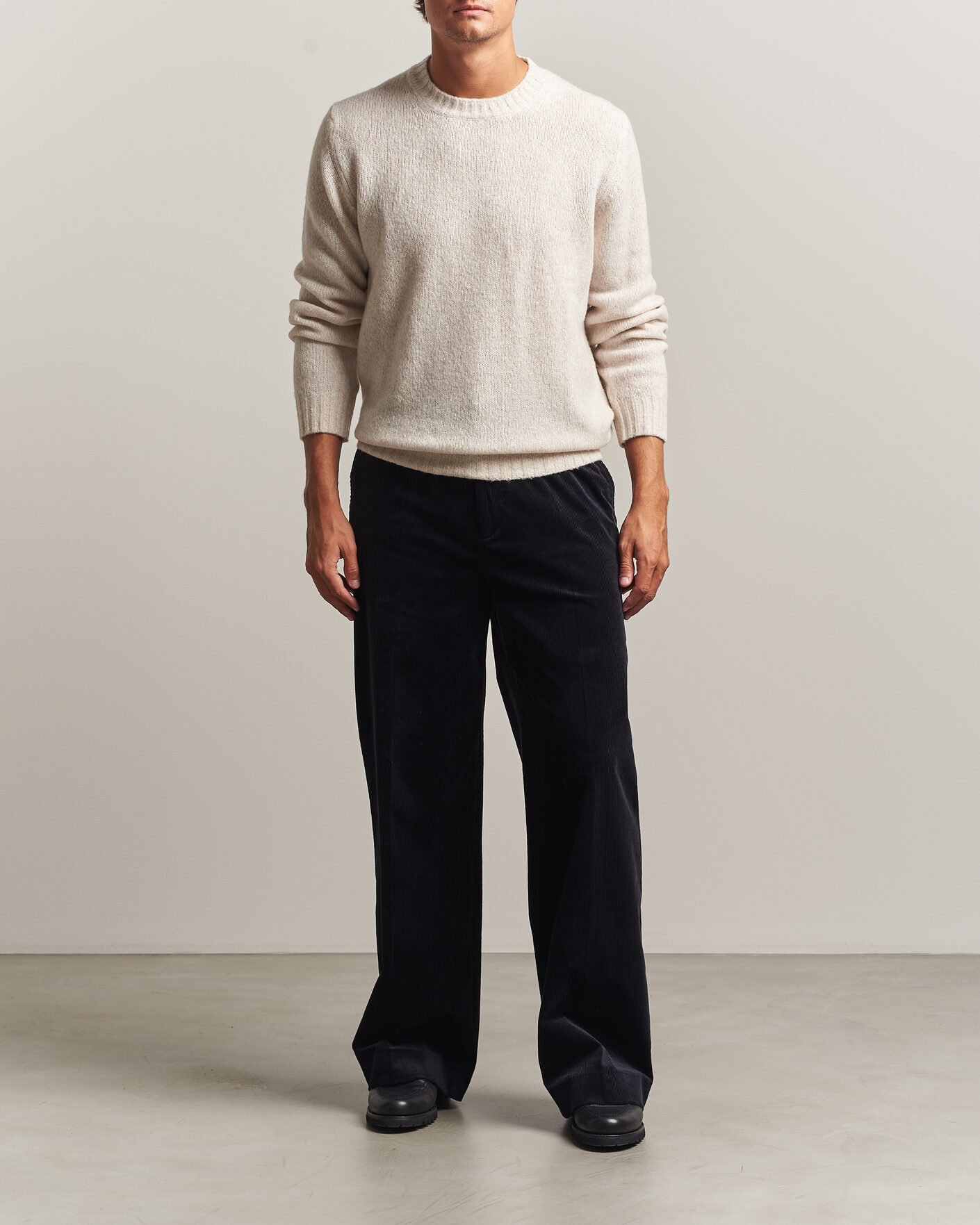 Mies | Housut | Filippa K | Hector Corduroy Trousers Dark Navy