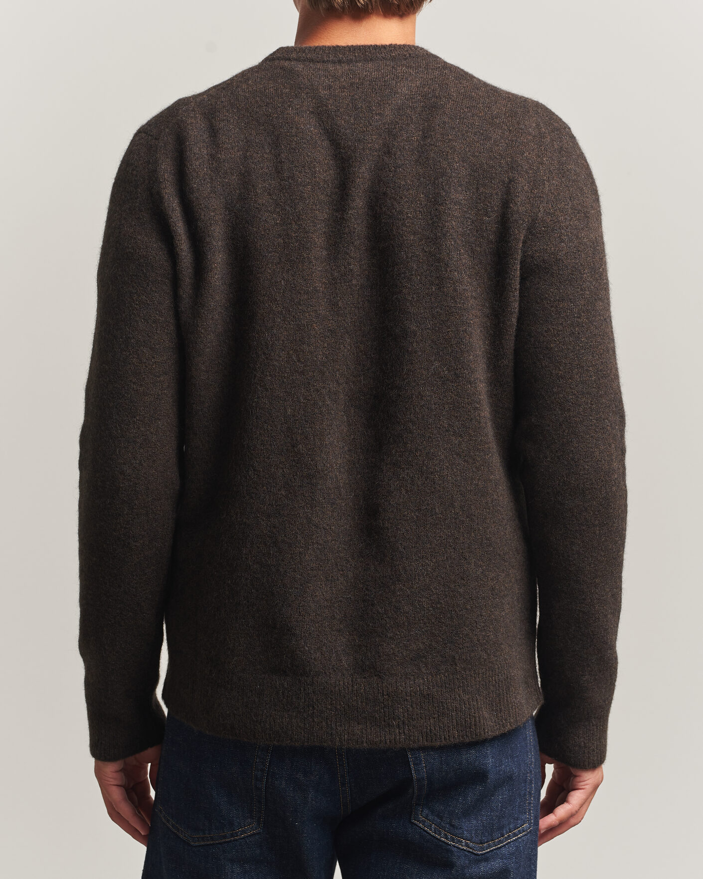 Mies | Puserot | Filippa K | Yak Knitted Sweater Golden Brown