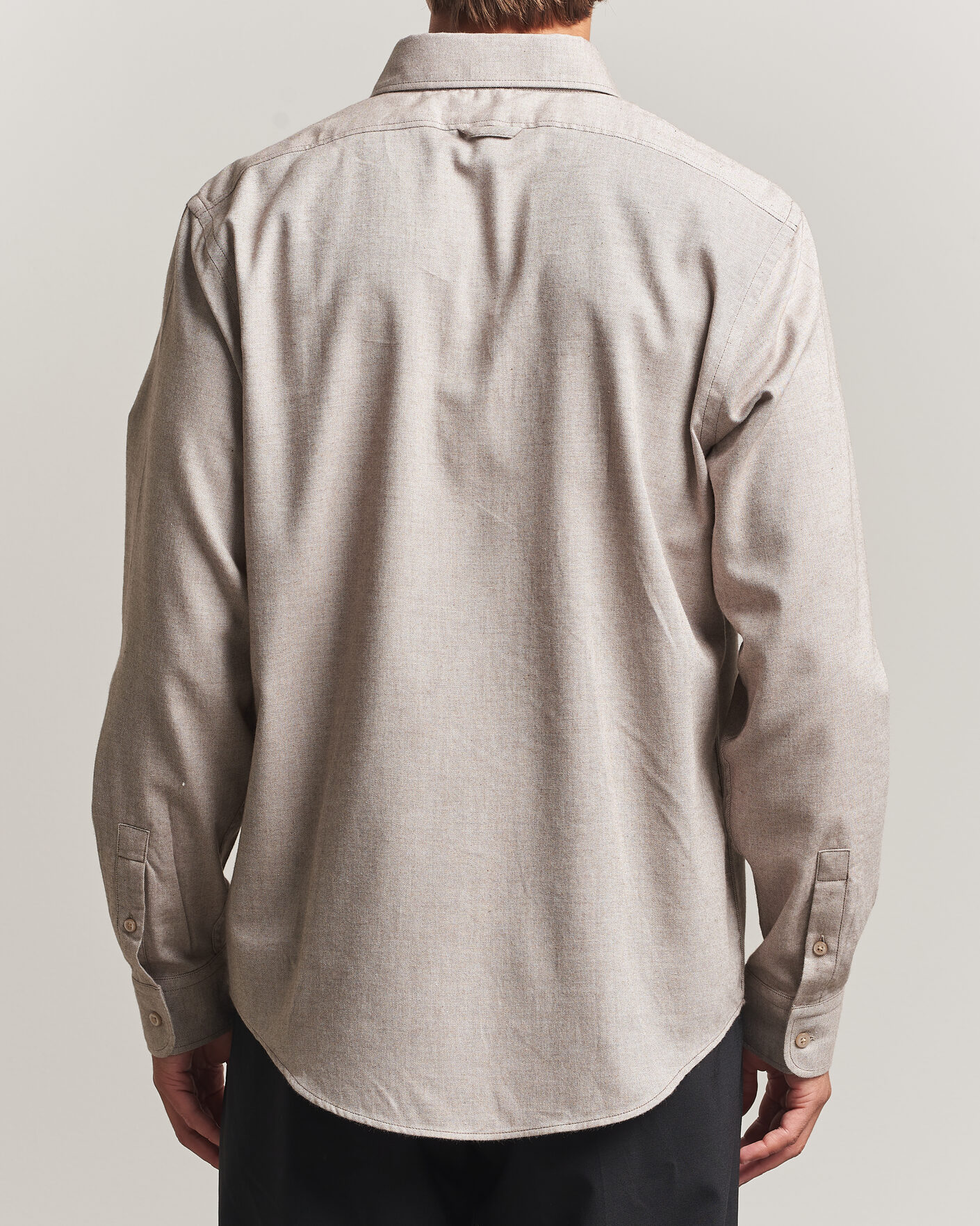 Mies | Kauluspaidat | Filippa K | Zack Flannel Shirt Mid Brown