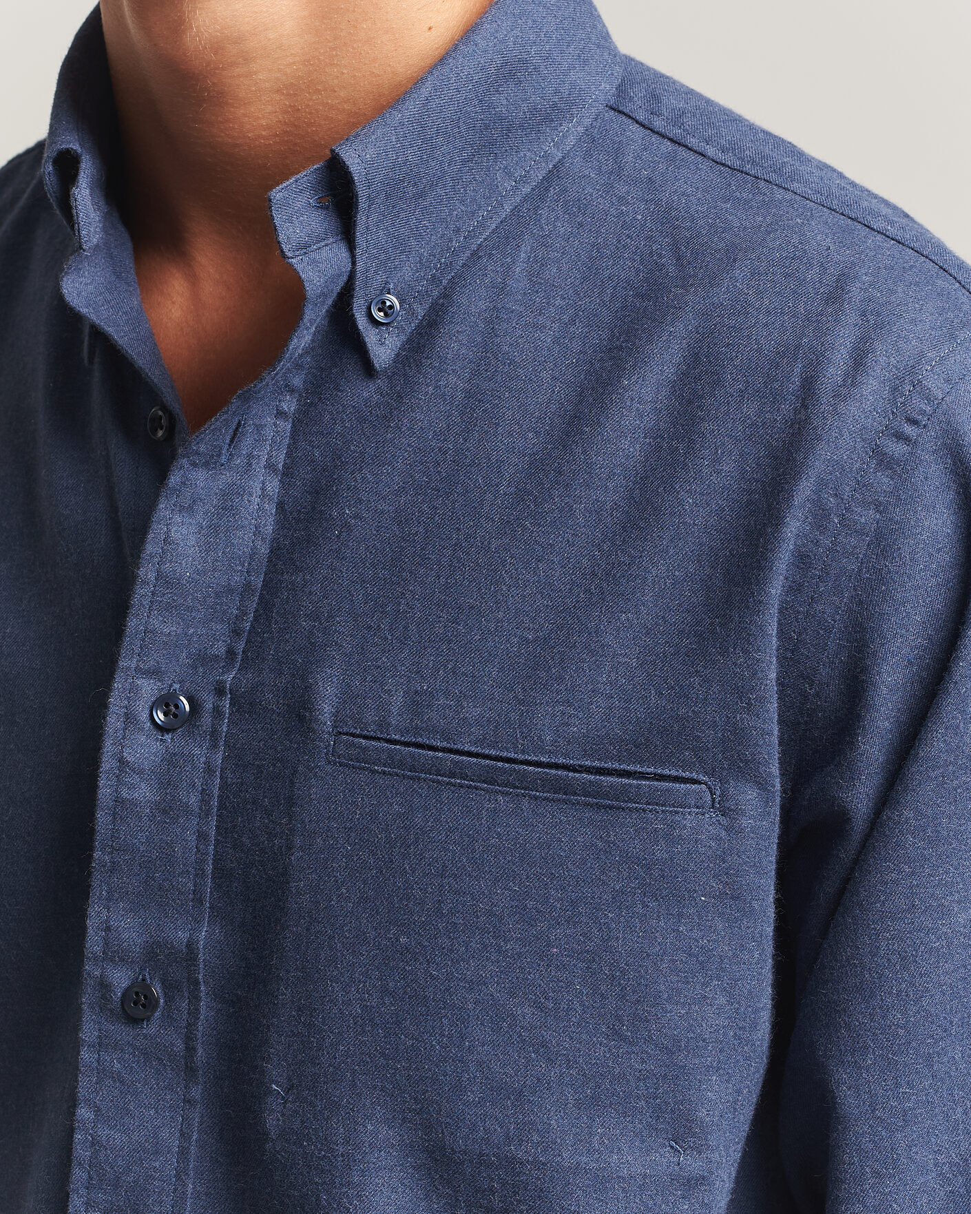 Mies | Kauluspaidat | Filippa K | Zack Flannel Shirt Navy