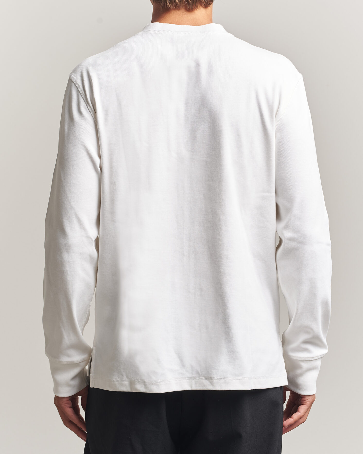 Mies | Puserot | Filippa K | Cotton Rib Henley White