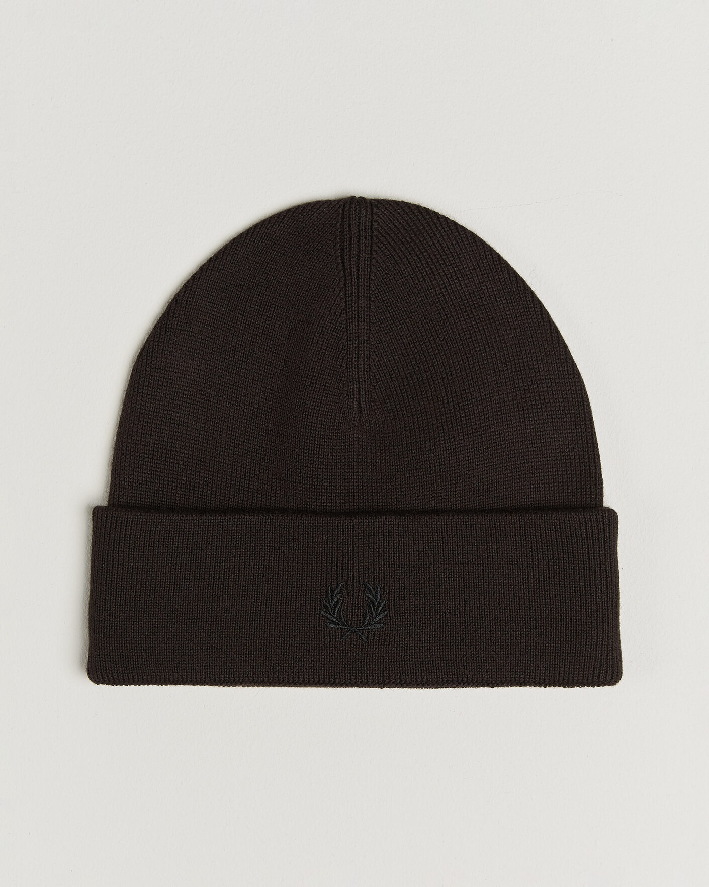 Mies | Pipot | Fred Perry | Merino Wool Beanie Rich Brown
