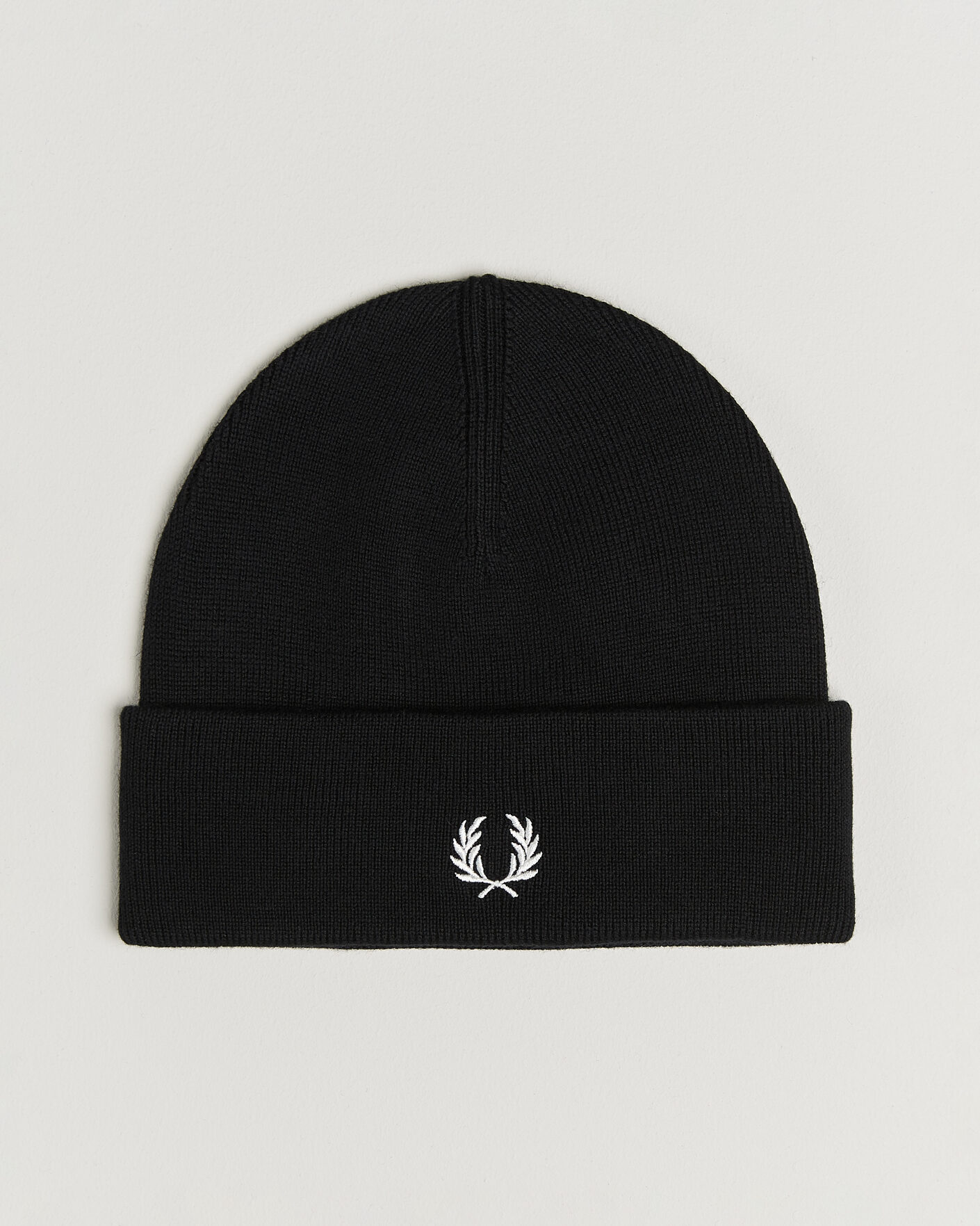 Mies | Pipot | Fred Perry | Merino Wool Beanie Black