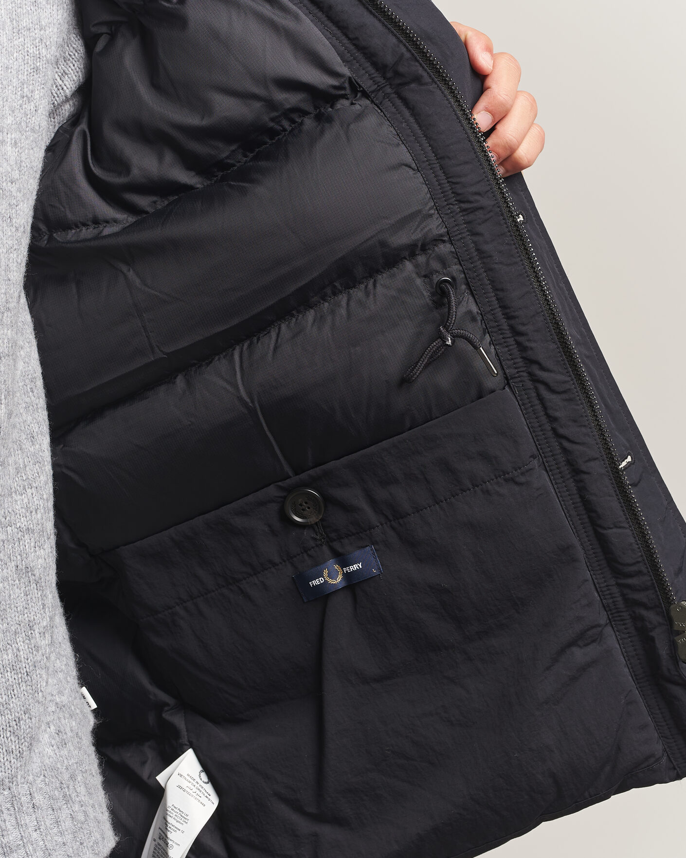 Mies | Takit | Fred Perry | Padded Patch Pocket Parka Black