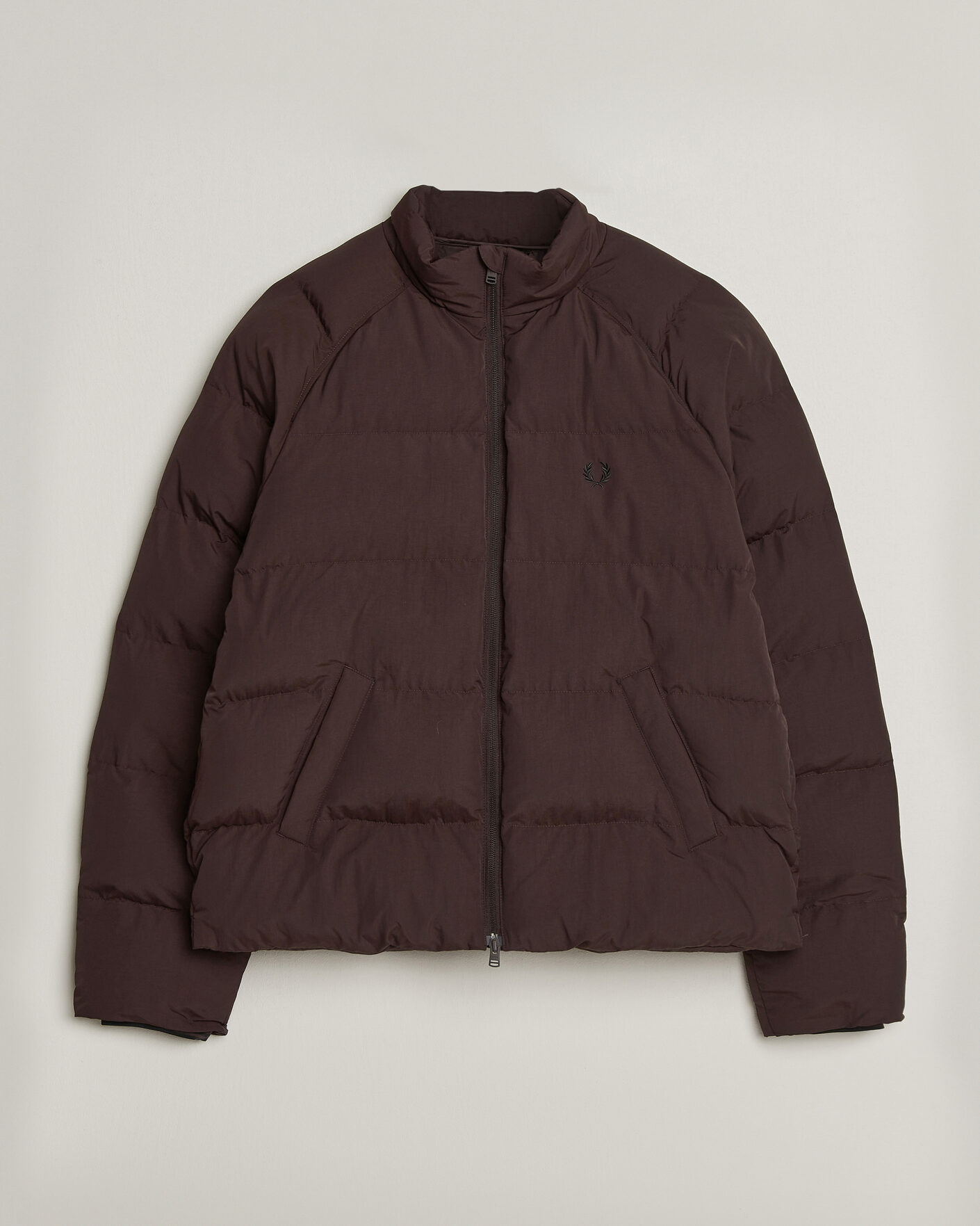 Mies | Takit | Fred Perry | Raglan Sleeve Padded Jacket Rich Brown