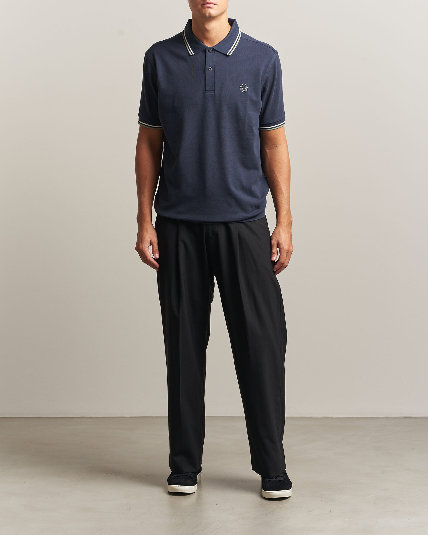 Mies | Pikeet | Fred Perry | Twin Tipped Polo Shirt Dark Airforce