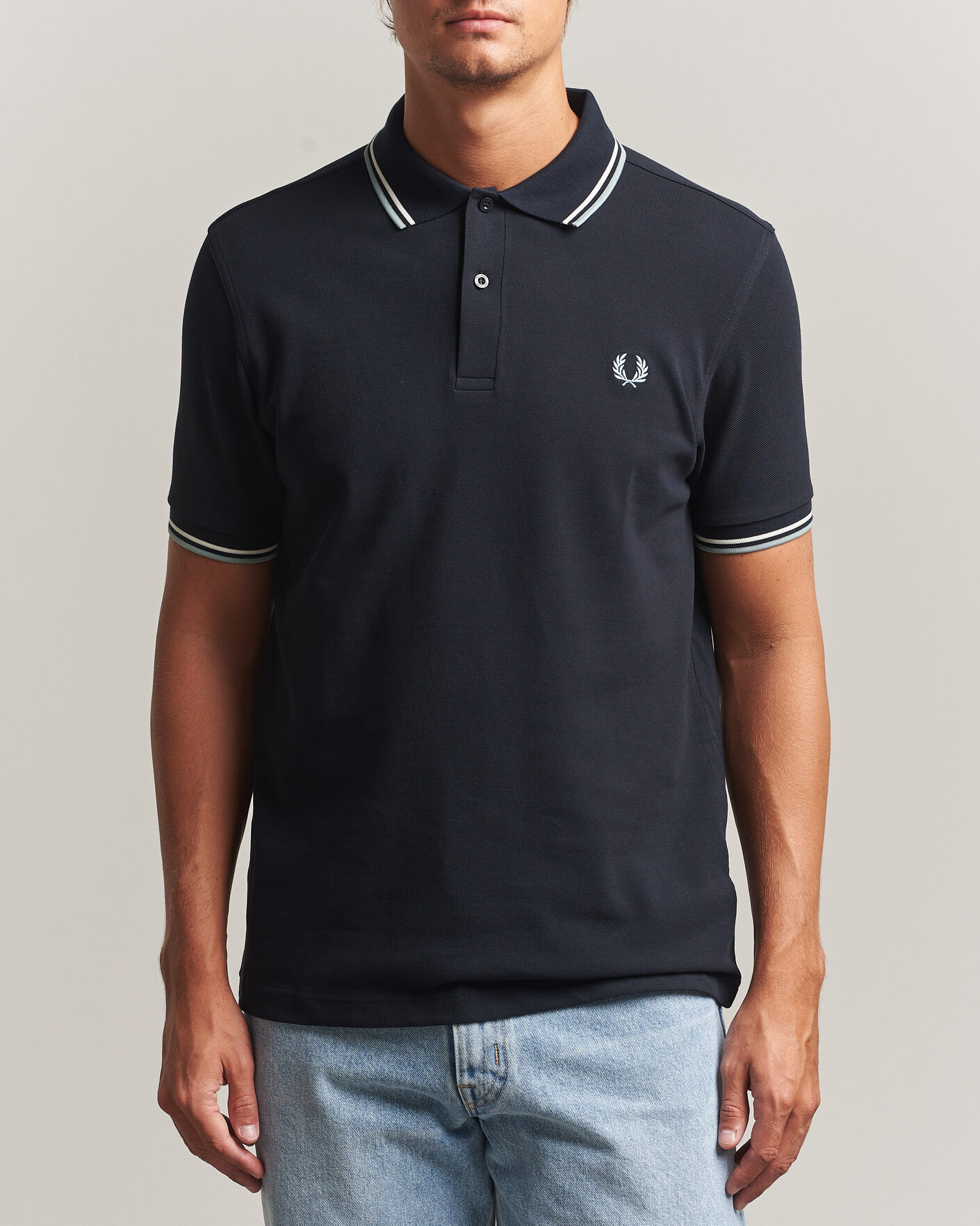 Mies | Pikeet | Fred Perry | Twin Tipped Polo Shirt Navy