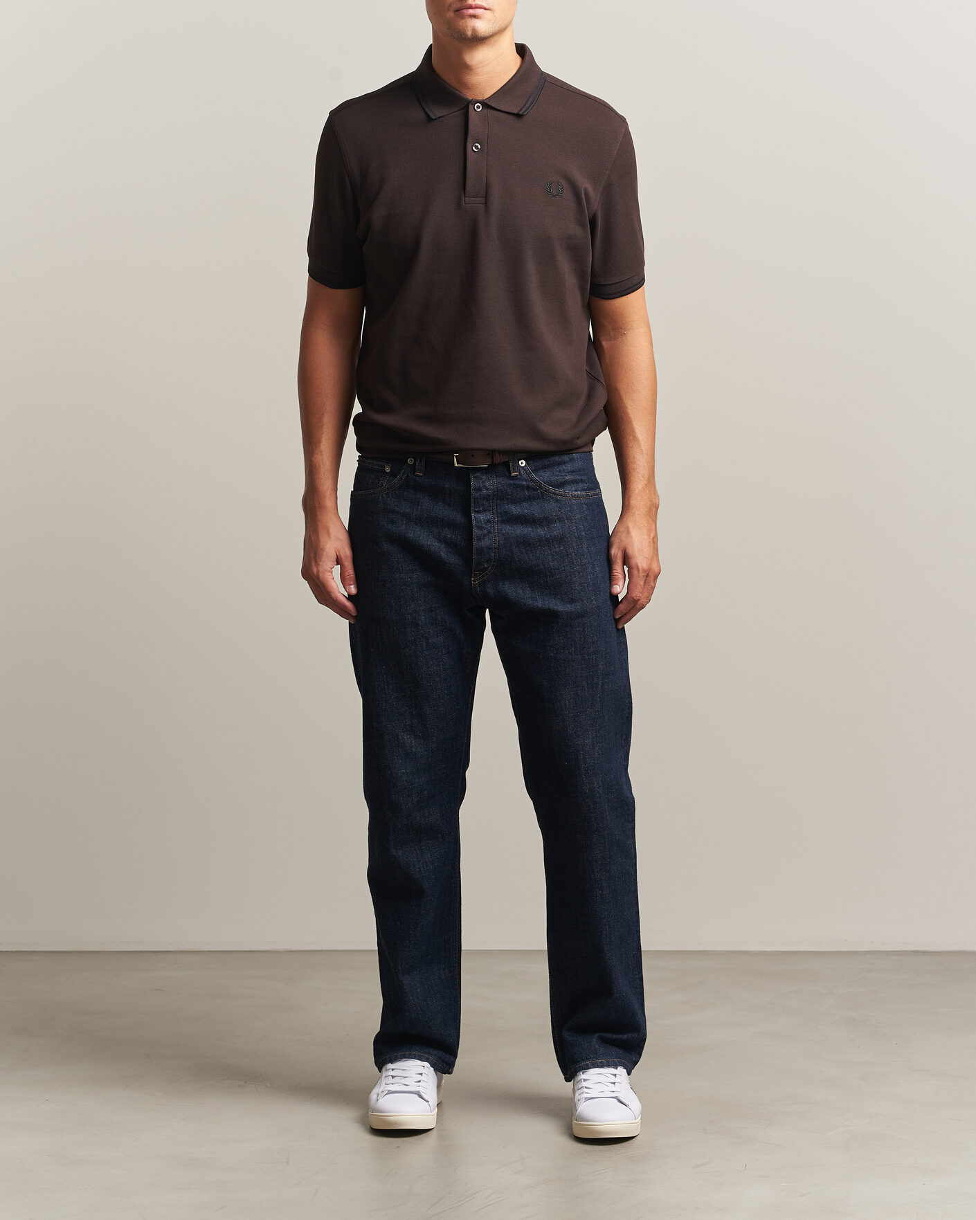 Mies | Pikeet | Fred Perry | Twin Tipped Polo Shirt Rich Brown