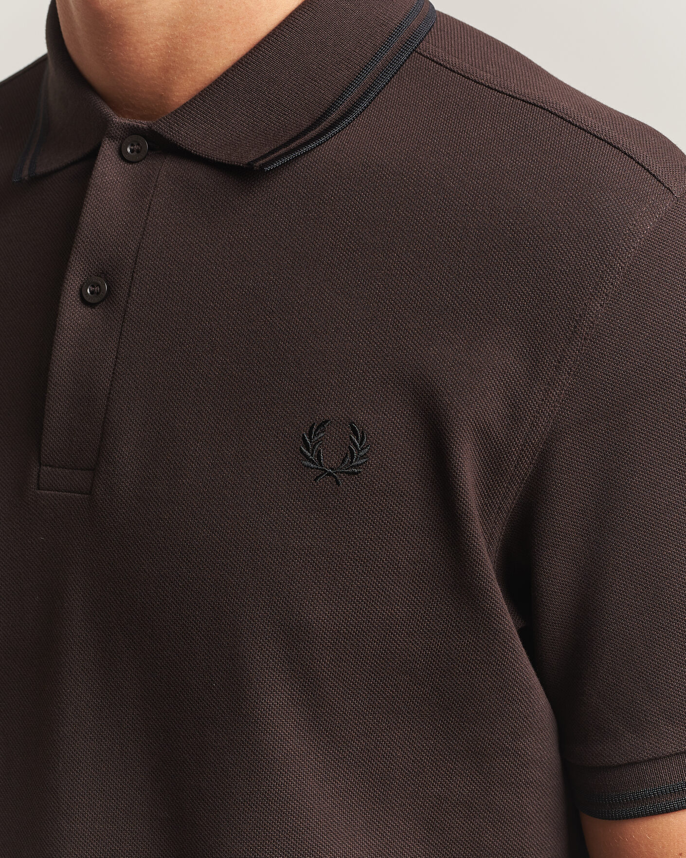 Mies | Pikeet | Fred Perry | Twin Tipped Polo Shirt Rich Brown