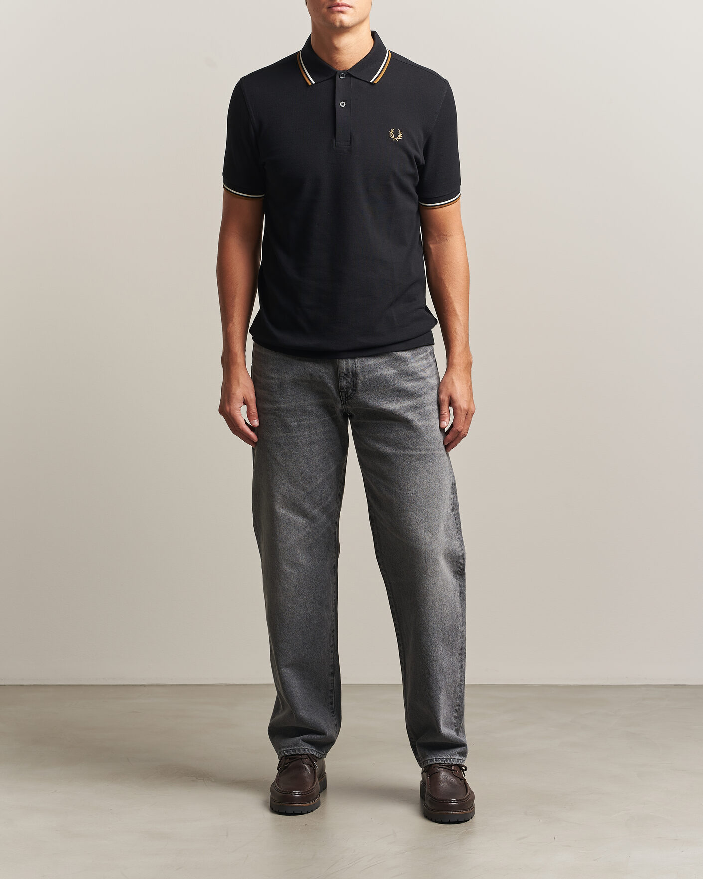 Mies | Pikeet | Fred Perry | Twin Tipped Polo Shirt Black