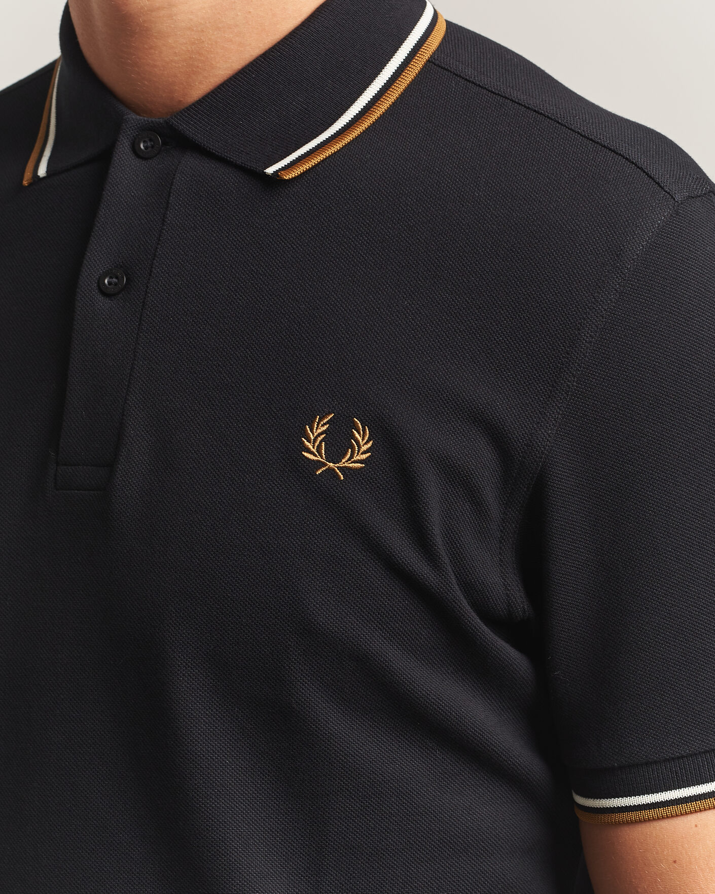 Mies | Pikeet | Fred Perry | Twin Tipped Polo Shirt Black