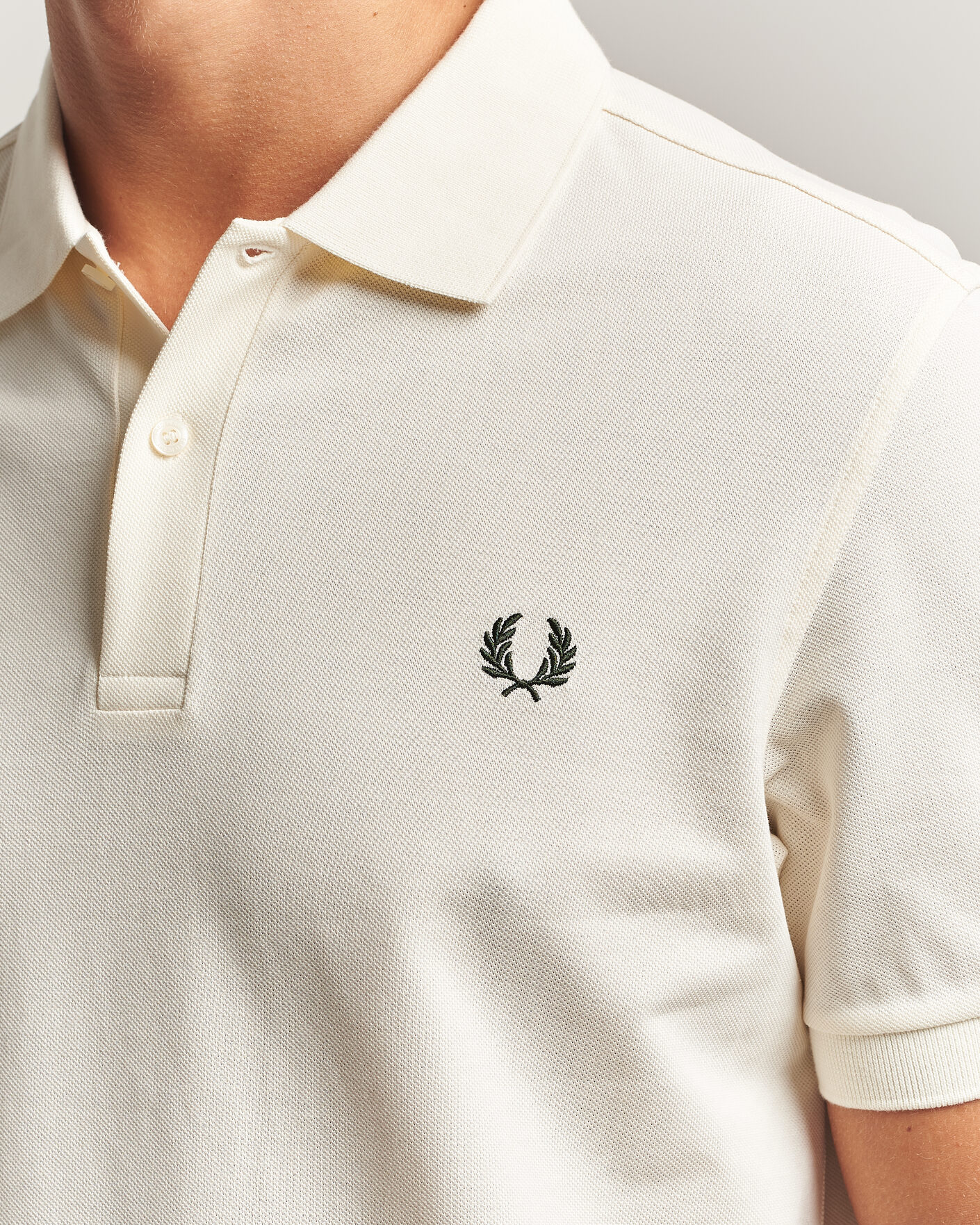 Mies | Pikeet | Fred Perry | Plain Polo Shirt Night Ecru