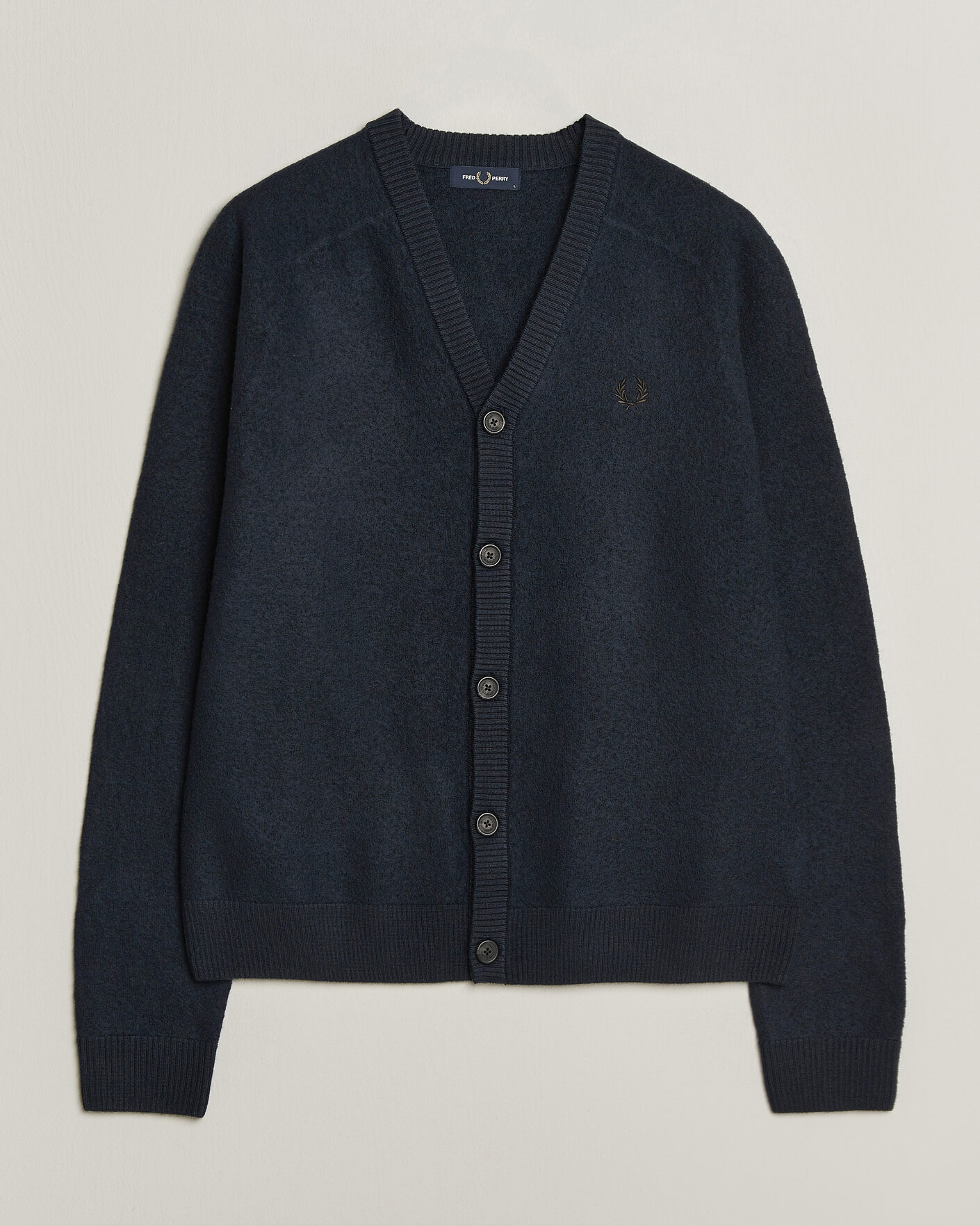 Mies | Puserot | Fred Perry | Wool Saddle Sleeve Cardigan Navy