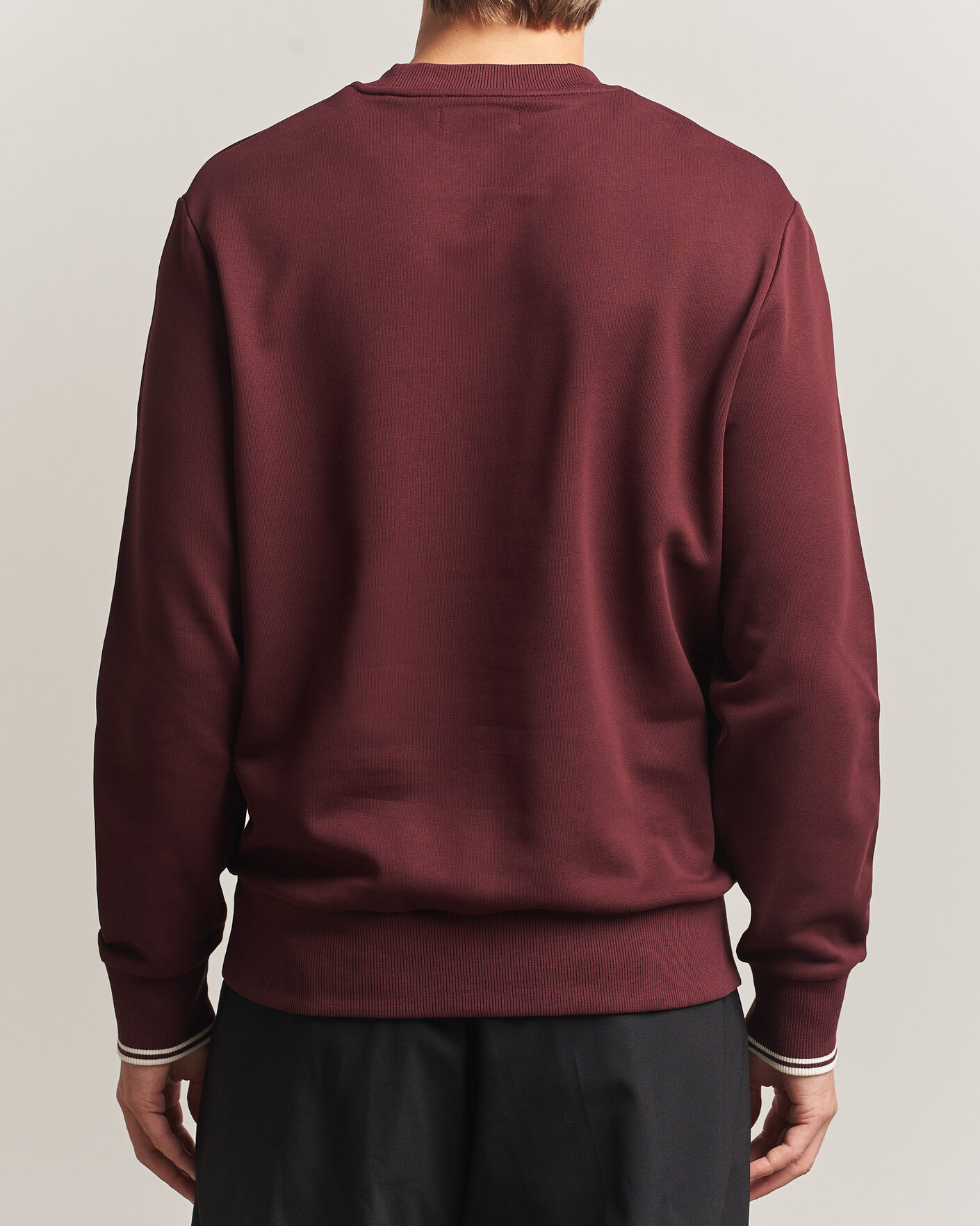 Mies | Puserot | Fred Perry | Crew Neck Sweatshirt Oxblood