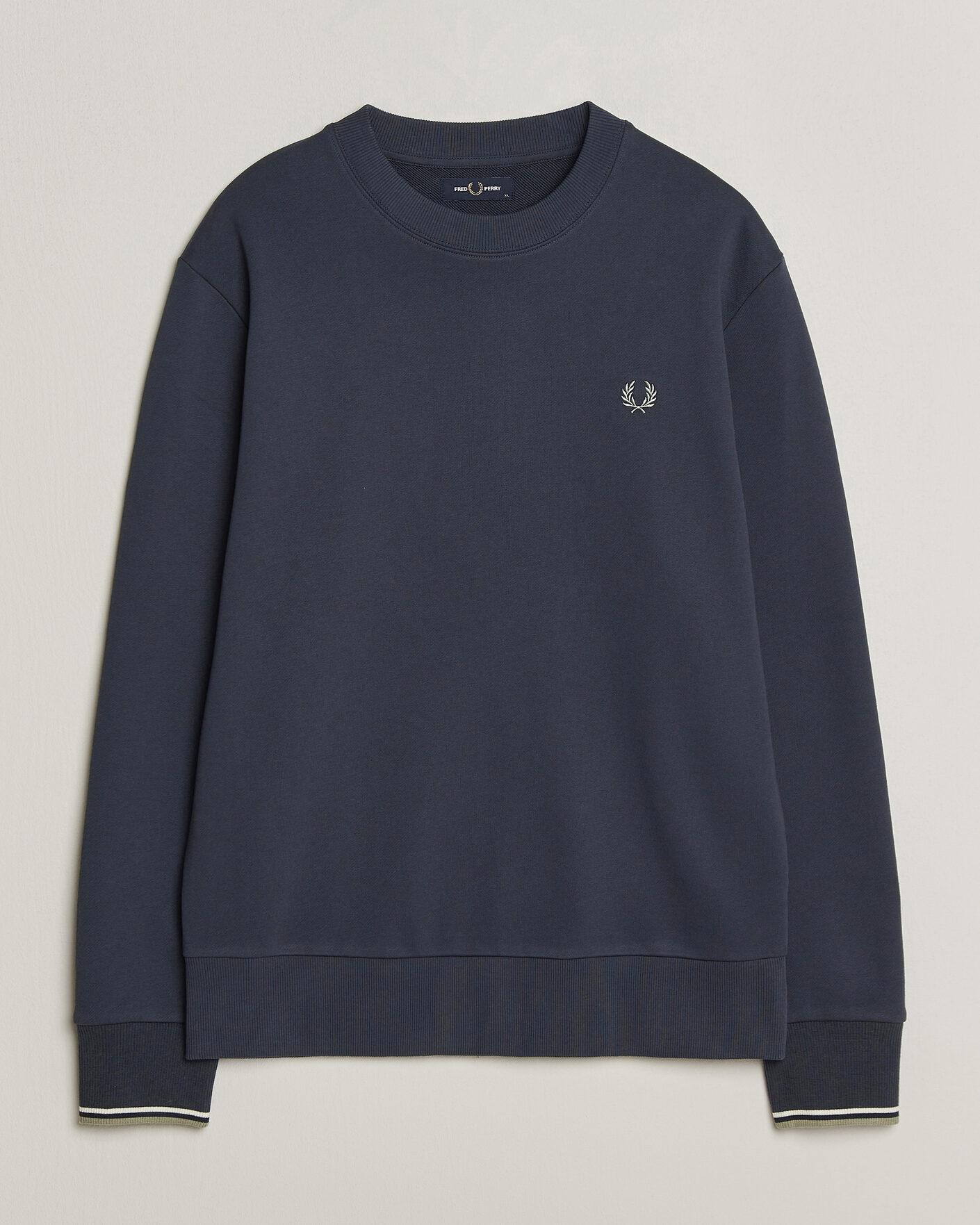 Mies | Puserot | Fred Perry | Crew Neck Sweatshirt Dark Airforce