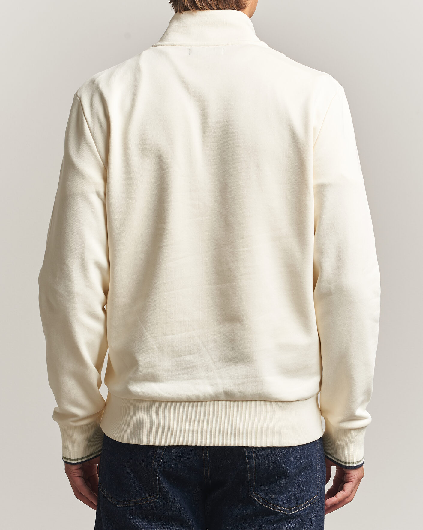 Mies | Puserot | Fred Perry | Half Zip Sweatshirt Ecru