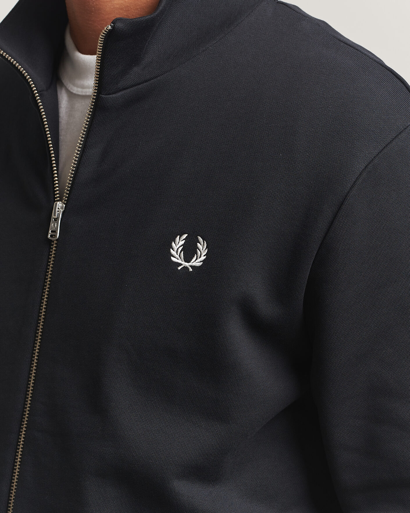 Mies | Puserot | Fred Perry | Full Zip Sweatshirt Black