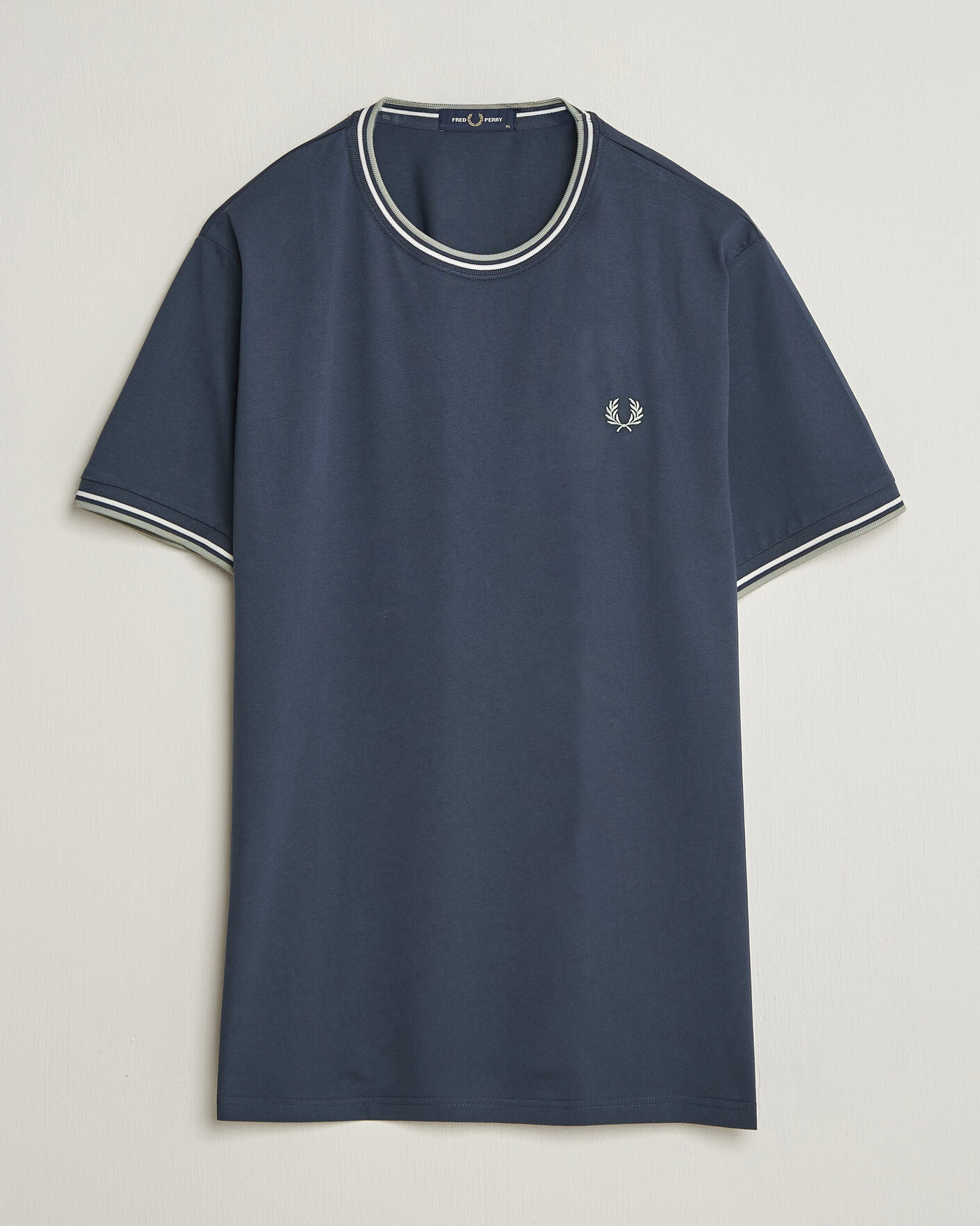 Mies | T-paidat | Fred Perry | Twin Tipped T-Shirt Dark Airforce