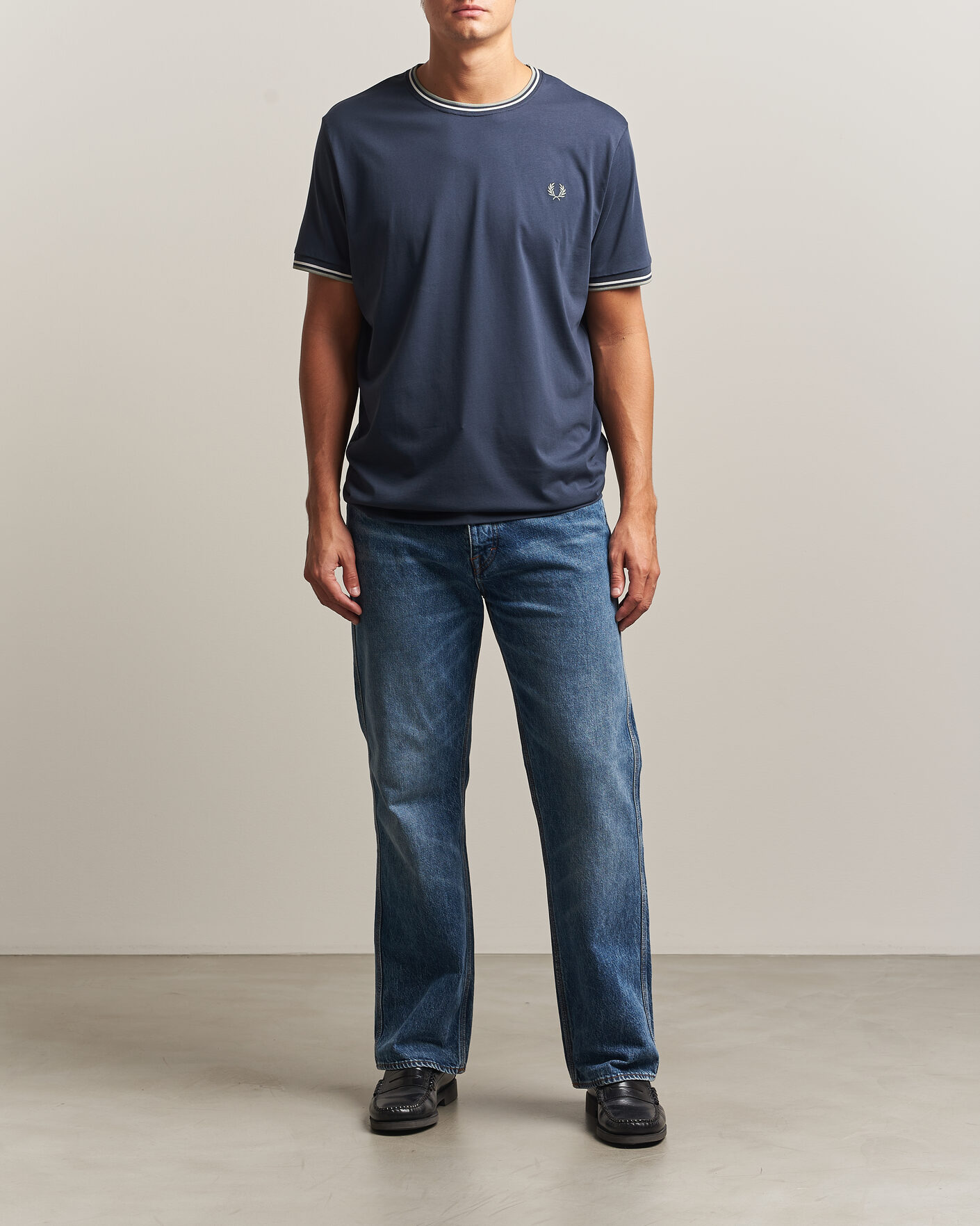 Mies | T-paidat | Fred Perry | Twin Tipped T-Shirt Dark Airforce
