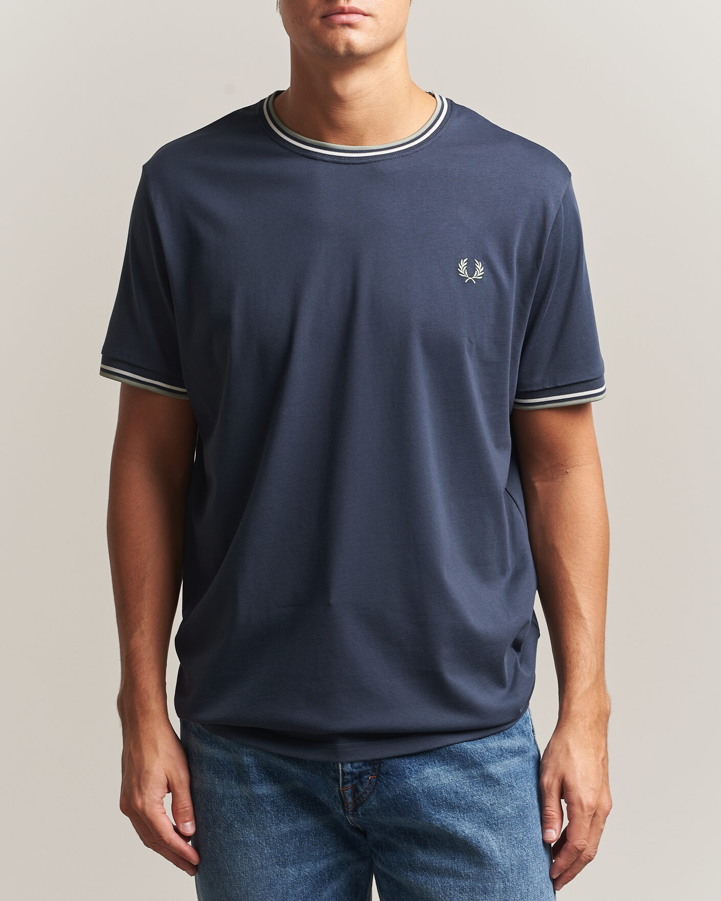 Mies | T-paidat | Fred Perry | Twin Tipped T-Shirt Dark Airforce