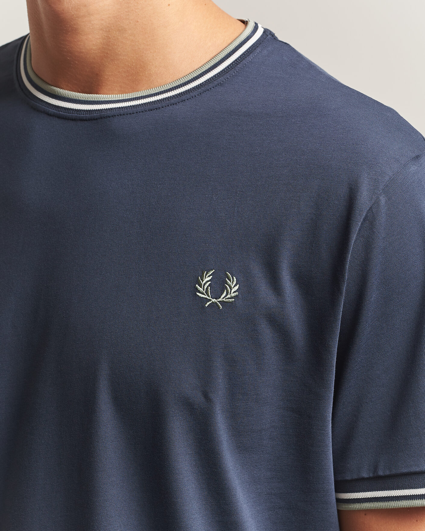 Mies | T-paidat | Fred Perry | Twin Tipped T-Shirt Dark Airforce