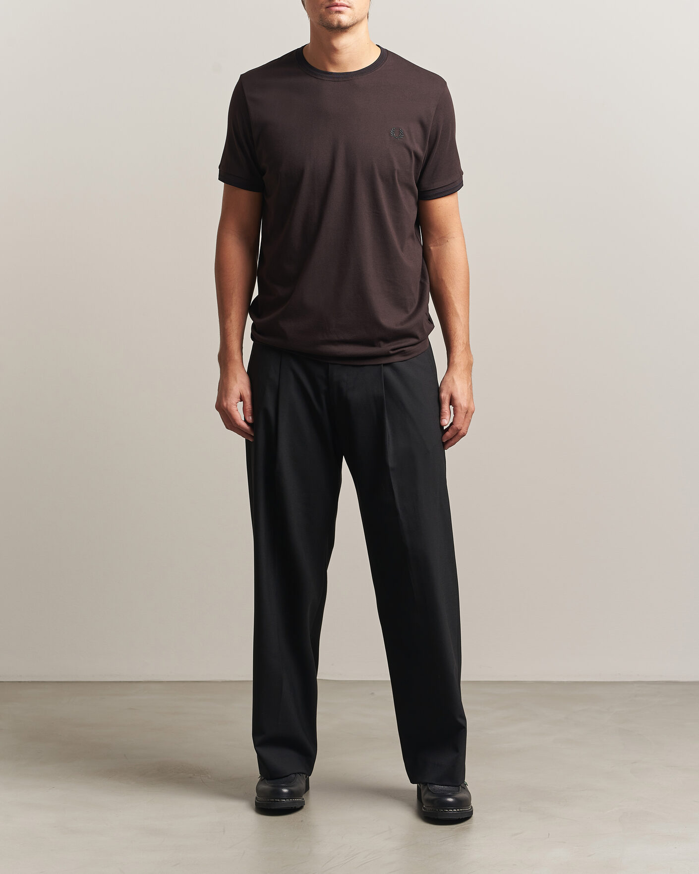 Mies | T-paidat | Fred Perry | Twin Tipped T-Shirt Rich Brown