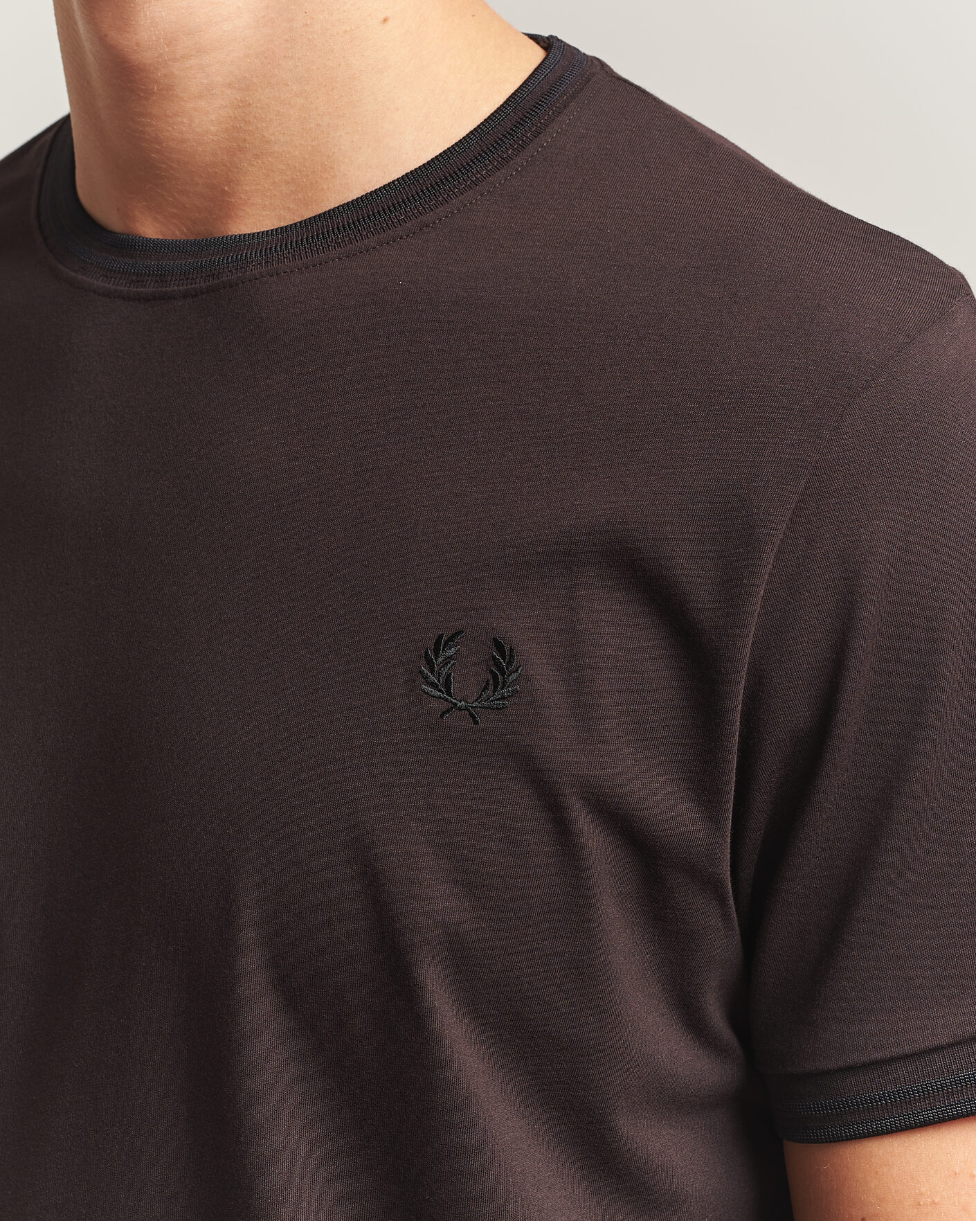Mies | T-paidat | Fred Perry | Twin Tipped T-Shirt Rich Brown