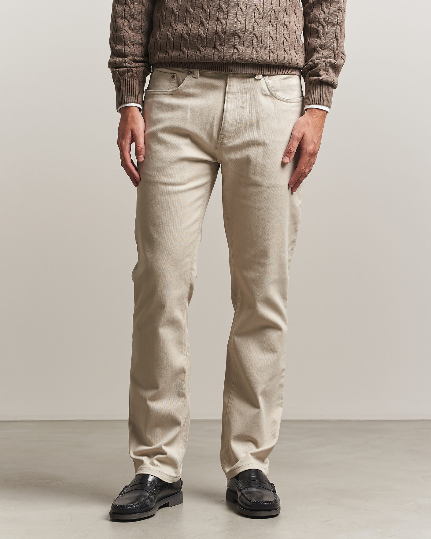 Mies | Housut | Gant | Regular Fit Soft Twill 5-Pocket Pants Clay Beige