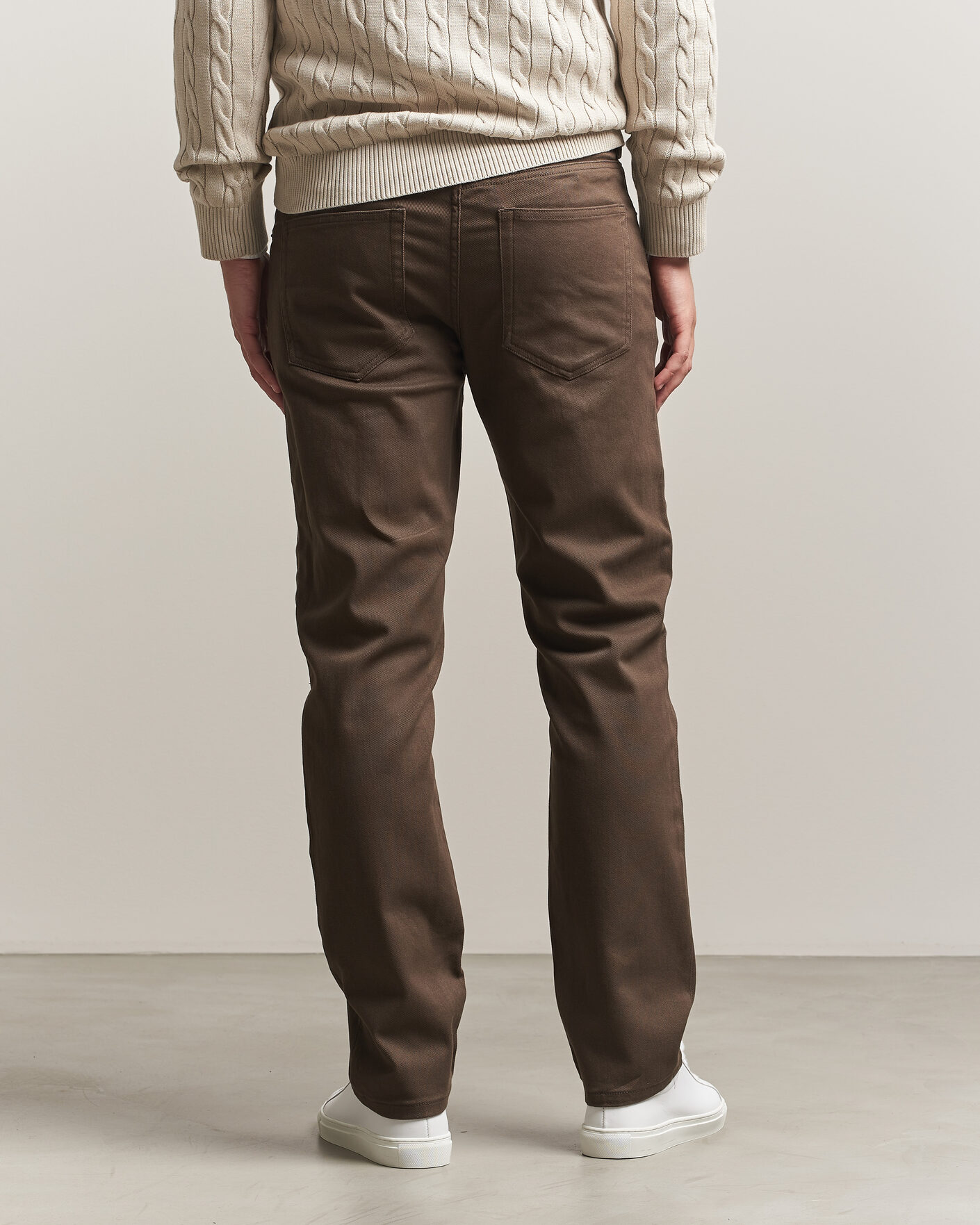 Mies | Housut | Gant | Regular Fit Soft Twill 5-Pocket Pants Shadow Brown