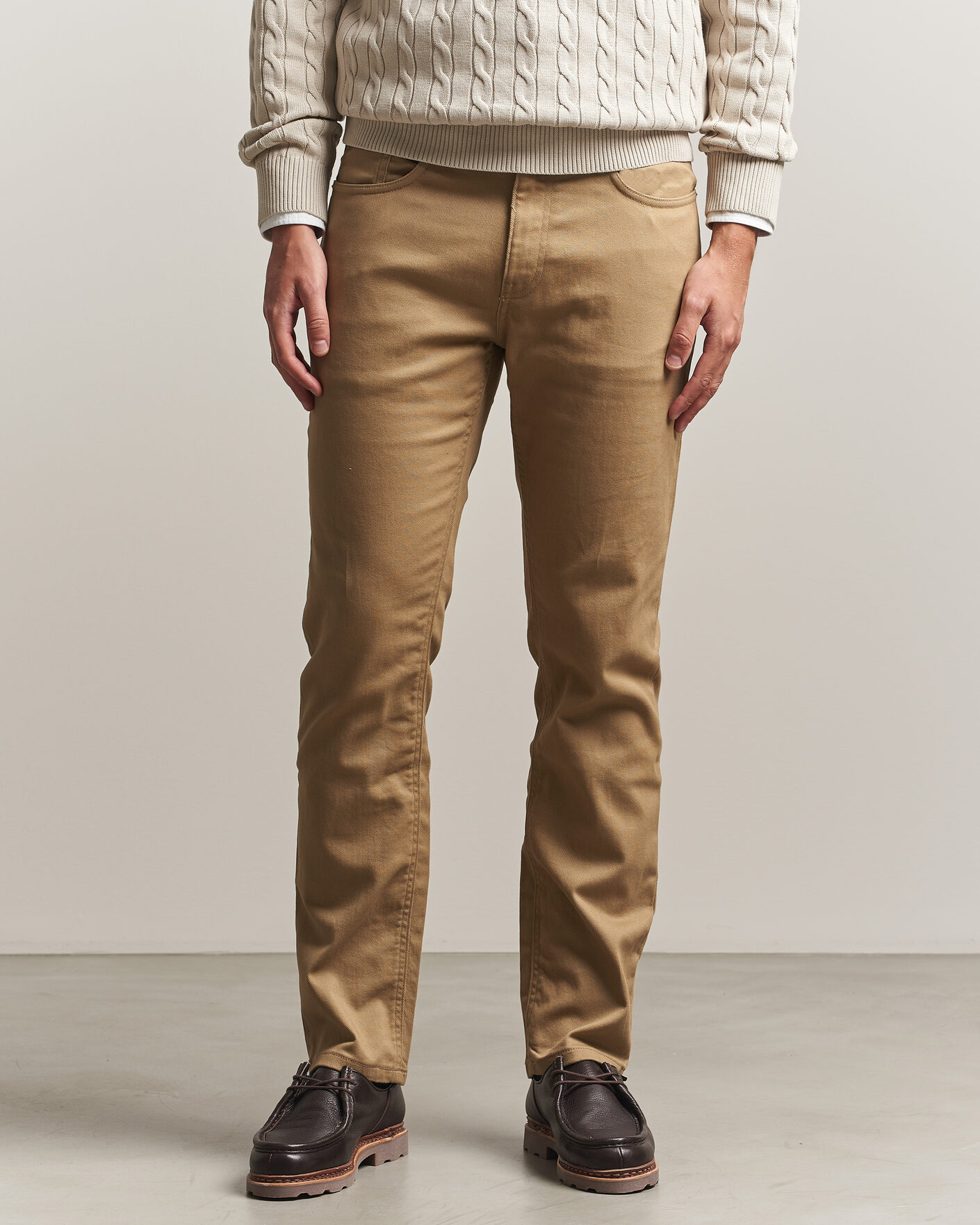 Mies | Housut | Gant | Regular Fit Soft Twill 5-Pocket Pants Light Taupe
