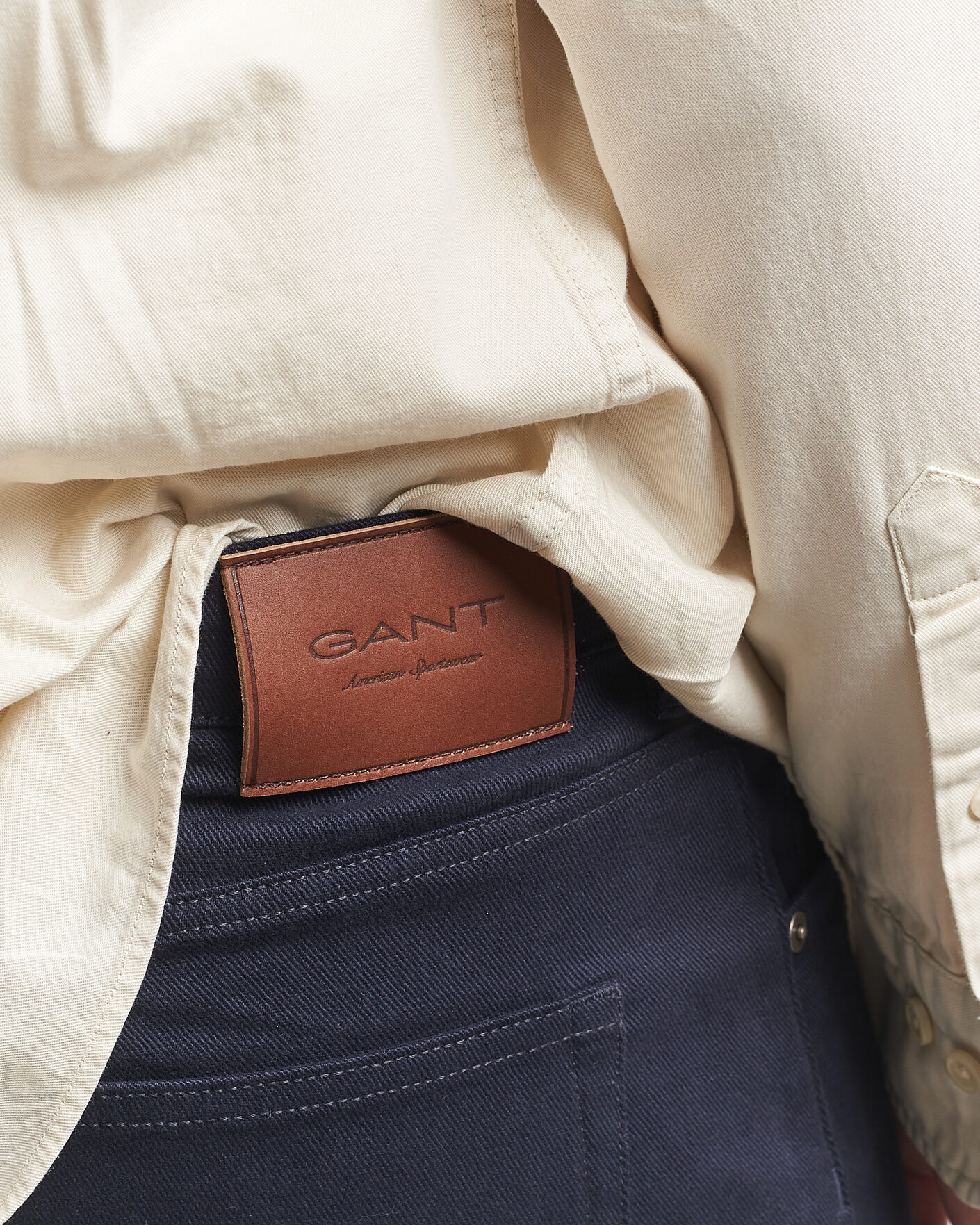 Mies | Housut | Gant | Regular Fit Soft Twill 5-Pocket Pants Evening Blue