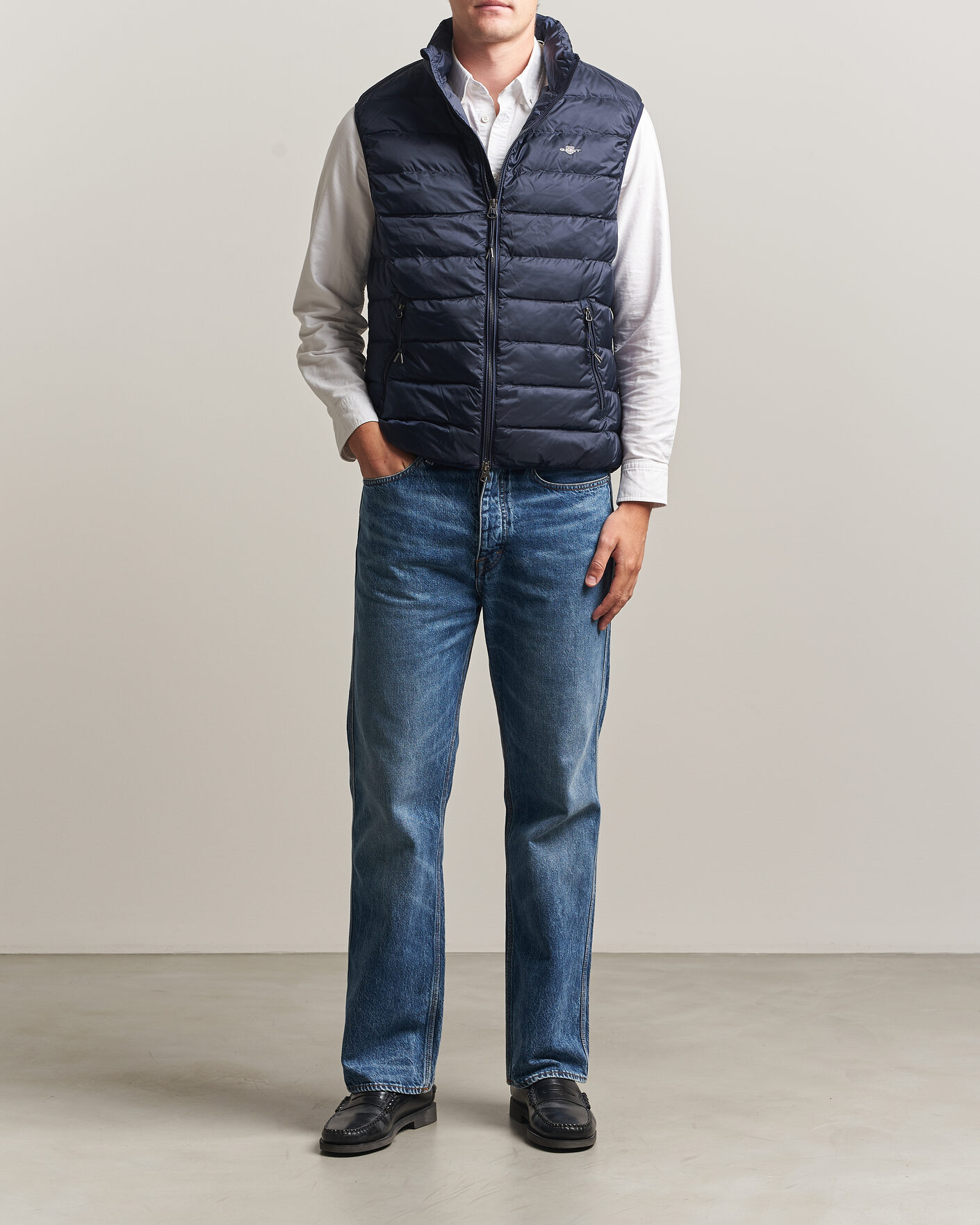 Mies | Ulkoliivit | Gant | Light Down Vest Evening Blue
