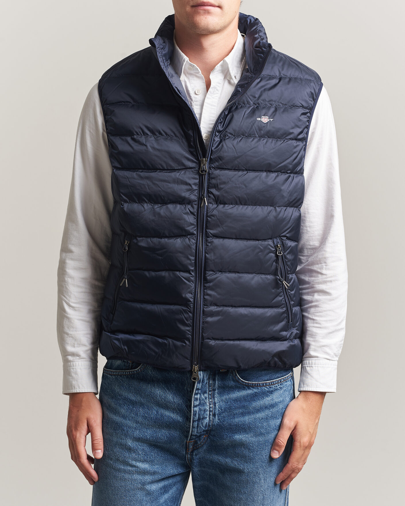 Mies | Ulkoliivit | Gant | Light Down Vest Evening Blue