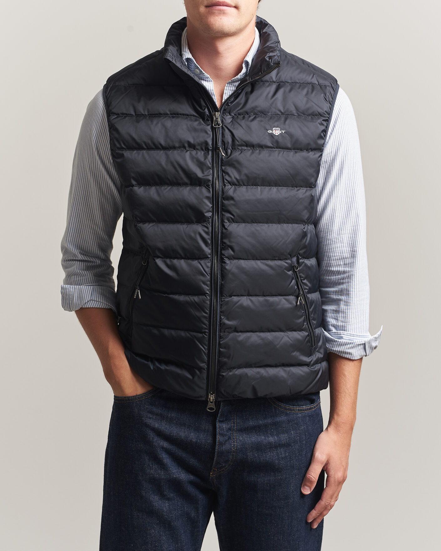 Mies | Ulkoliivit | Gant | Light Down Vest Black