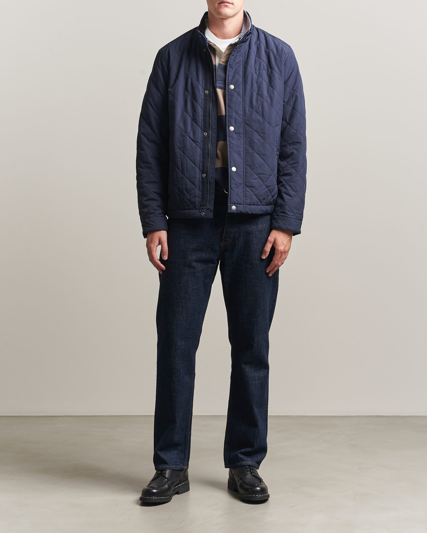 Mies | Takit | Gant | Classic Quilted Jacket Evening Blue