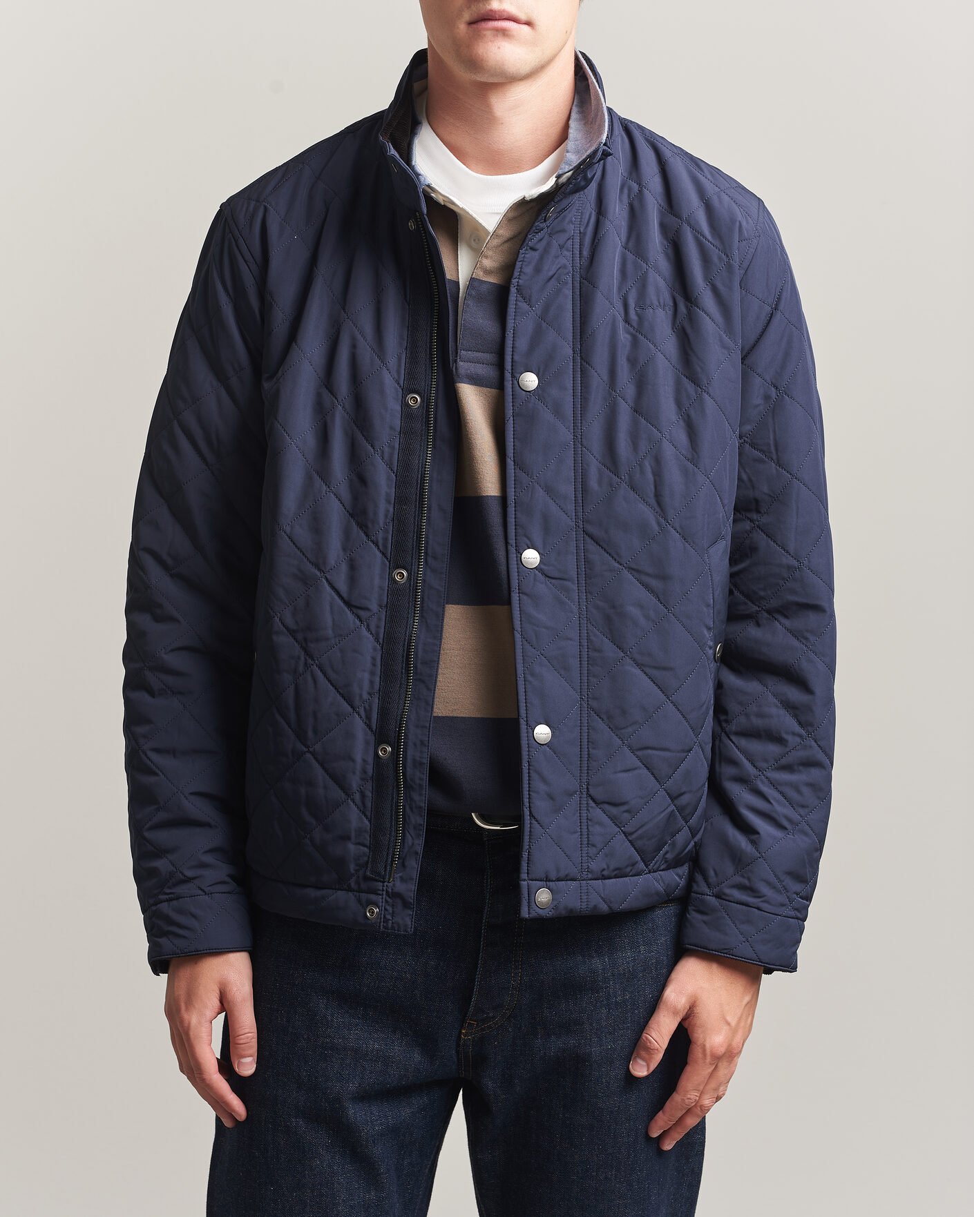 Mies | Takit | Gant | Classic Quilted Jacket Evening Blue