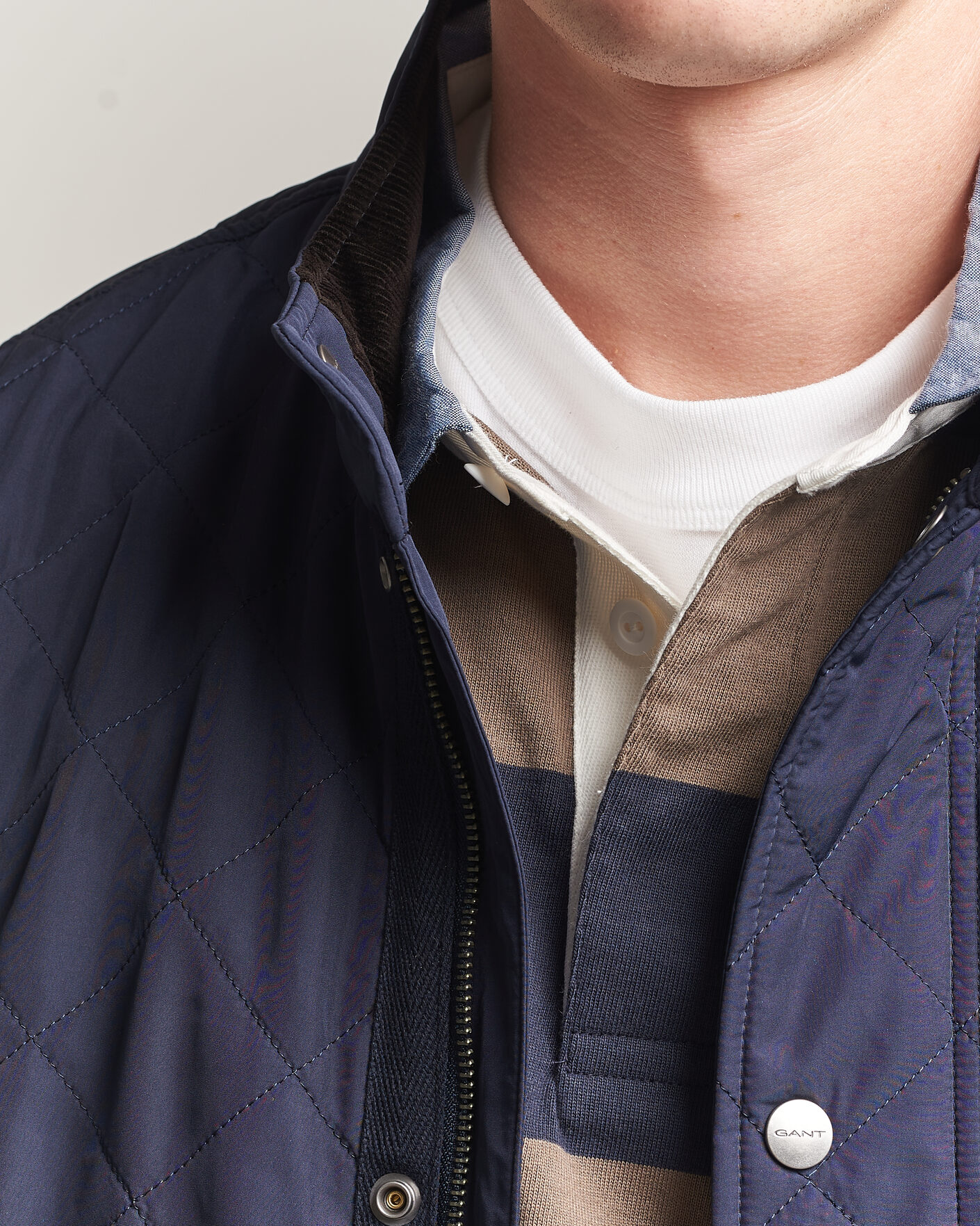 Mies | Takit | Gant | Classic Quilted Jacket Evening Blue
