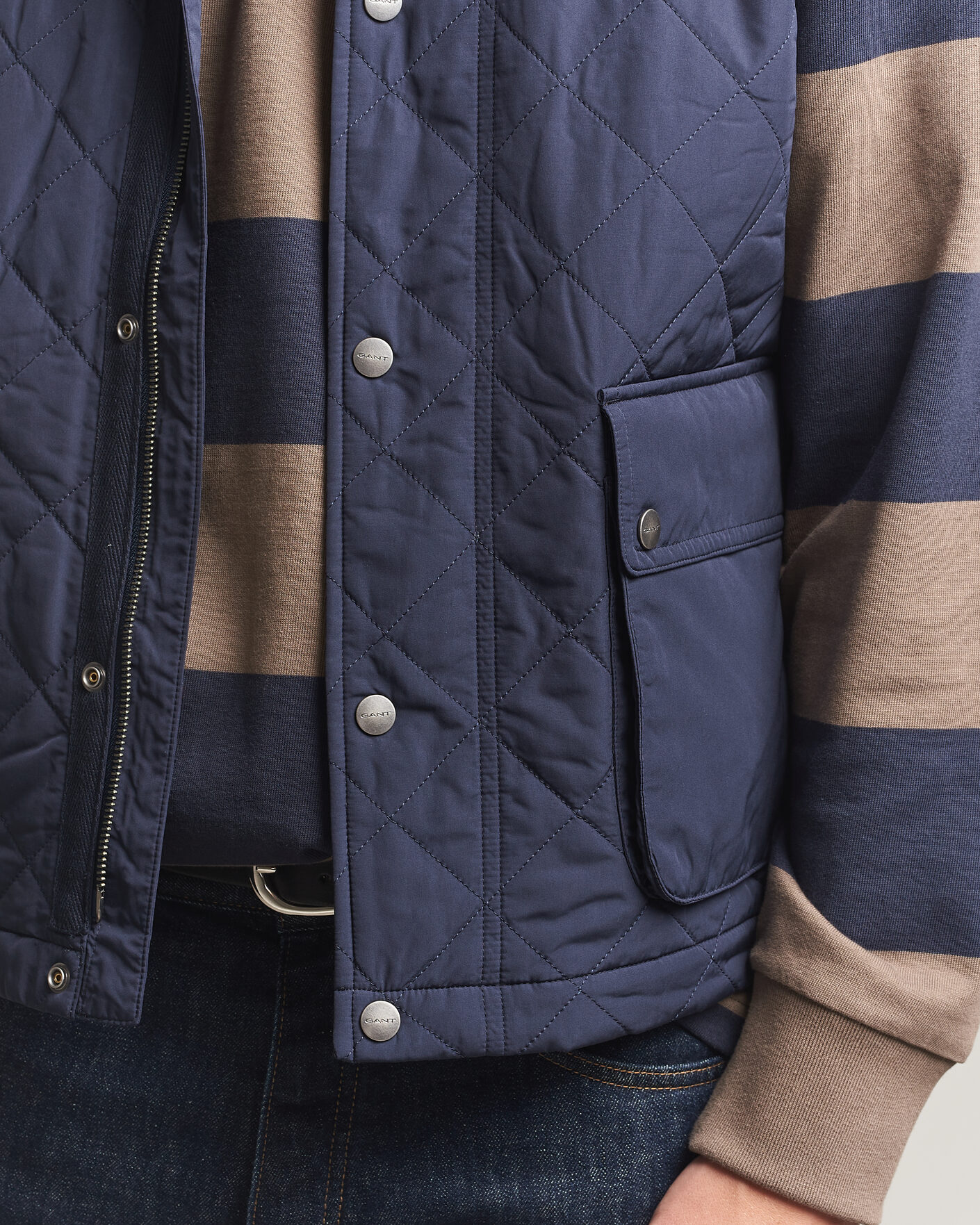 Mies | Ulkoliivit | Gant | Classic Quilted Vest Evening Blue