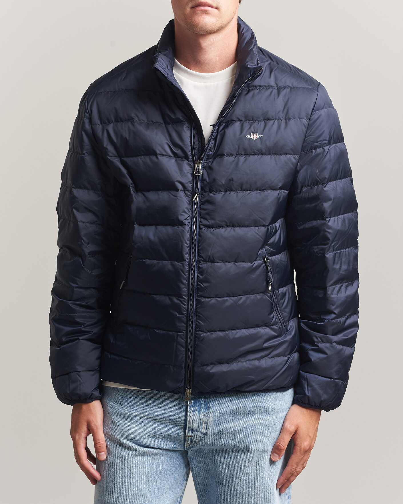 Mies | Takit | Gant | Light Down Jacket Evening Blue