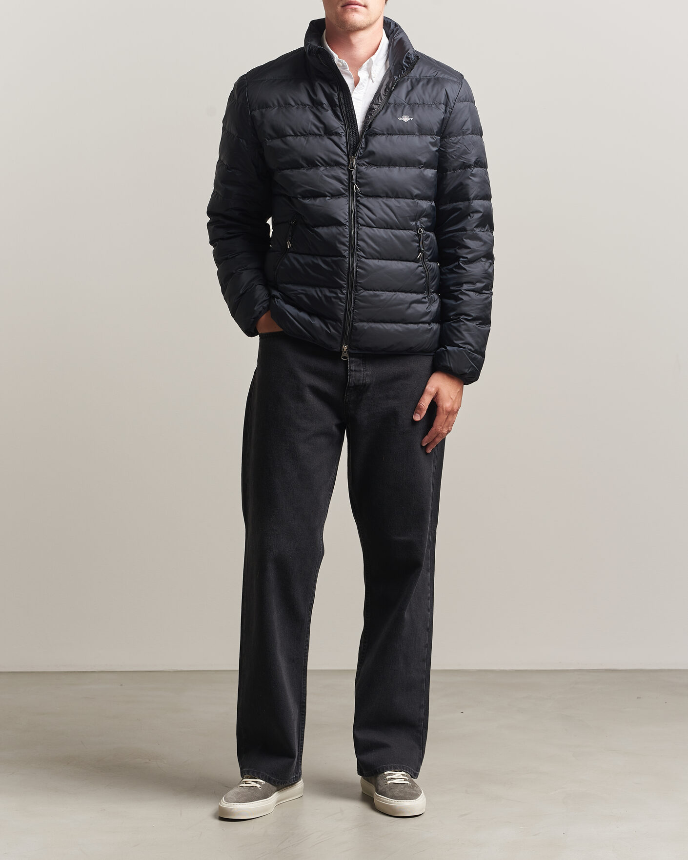 Mies | Takit | Gant | Light Down Jacket Black
