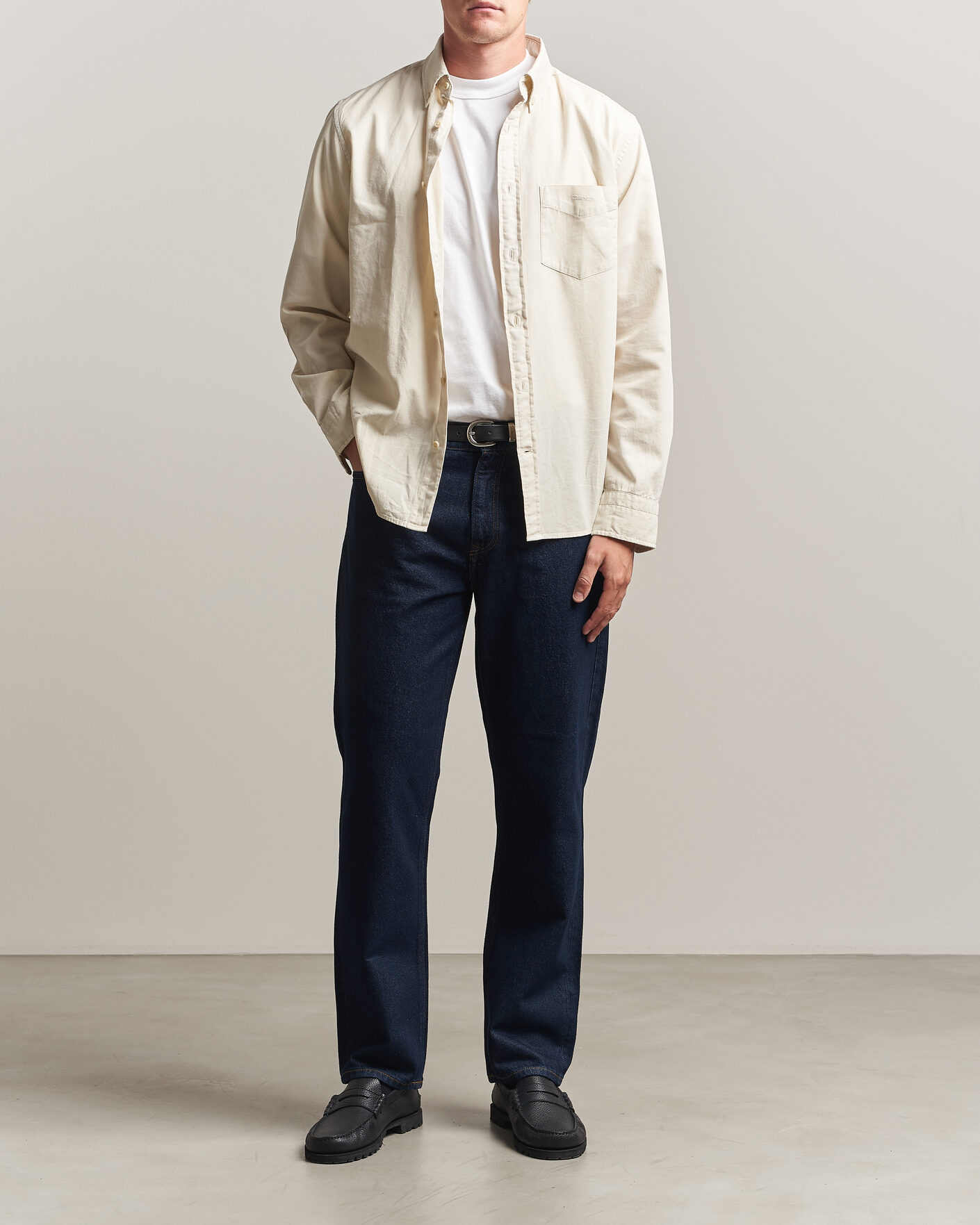 Mies | Farkut | Gant | Straight Fit Jeans Dark Blue
