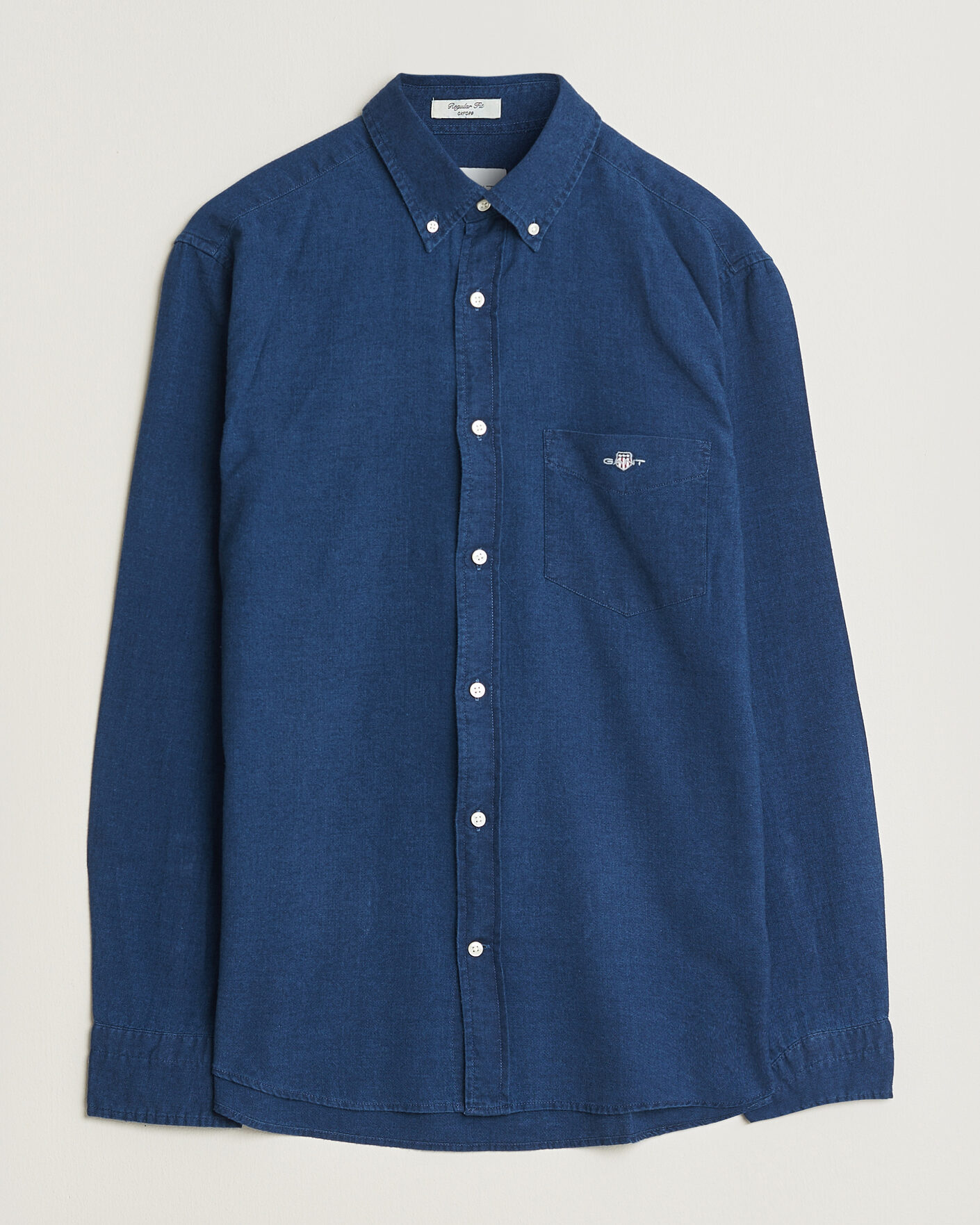 Mies | Kauluspaidat | Gant | Regular Fit Indigo Oxford Shirt Dark Blue