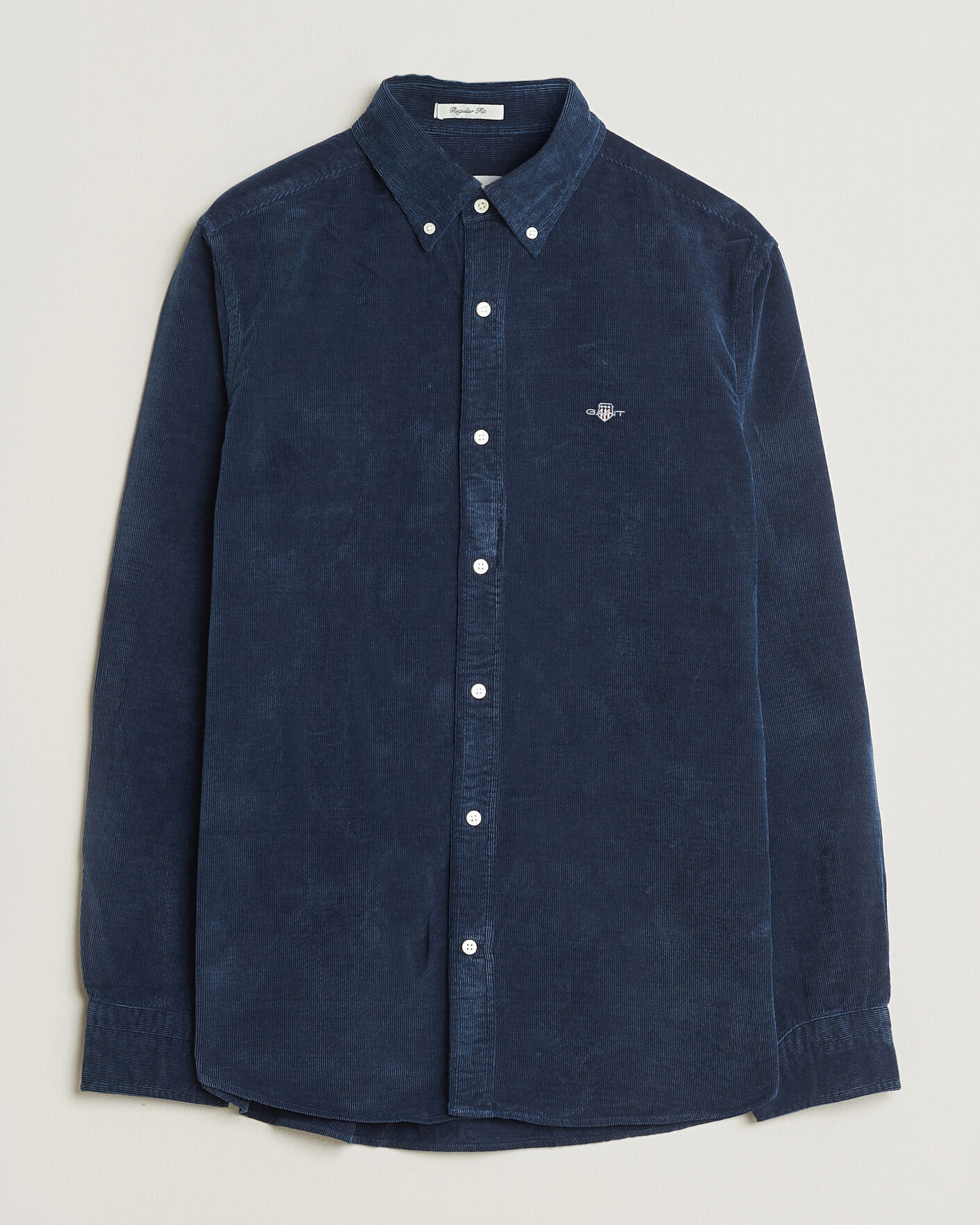 Mies | Kauluspaidat | Gant | Indigo Corduroy Shirt Dark Blue