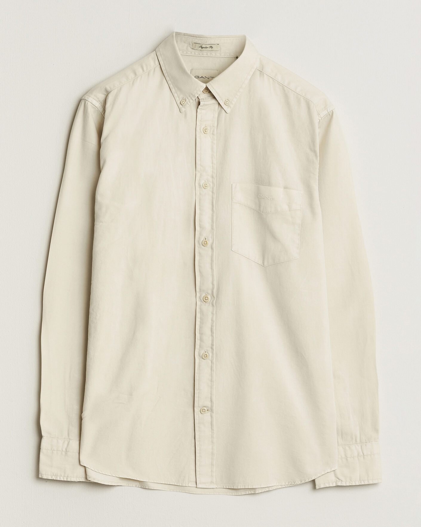 Mies | Kauluspaidat | Gant | Regular Fit Garment Dyed Twill Shirt Sand