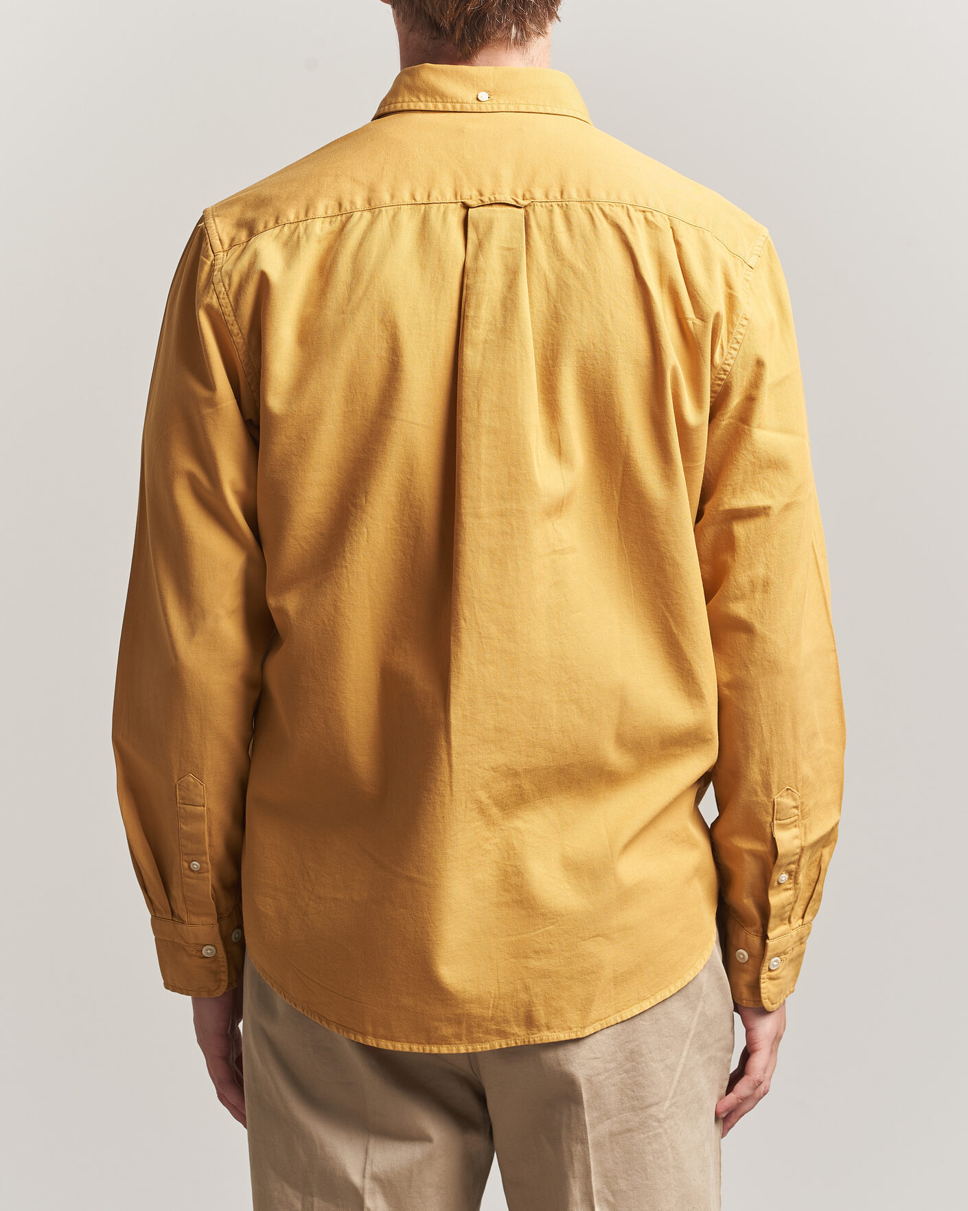 Mies | Kauluspaidat | Gant | Regular Fit Garment Dyed Twill Shirt Turmeric Shine